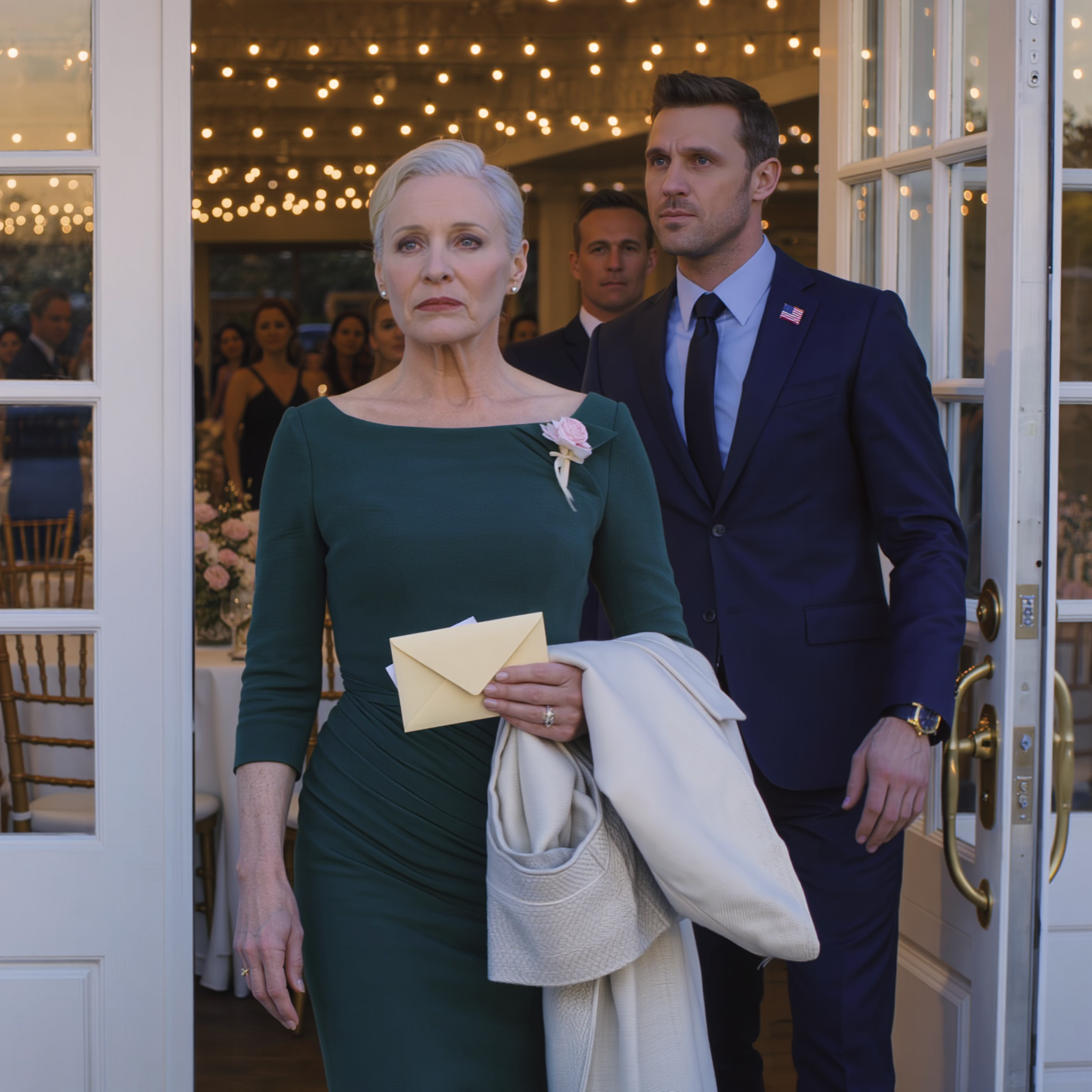 Au mariage de mon fils, il m’a lancé sèchement : « Maman, pars. Ma femme ne veut pas de toi. » Je suis partie sans un mot. Le lendemain matin, il a rappelé : « Maman… J’ai besoin du dossier de la maison. » J’ai marqué une pause, puis j’ai répondu par quatre mots qu’il n’oubliera jamais…