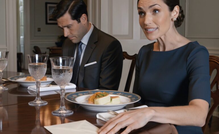 L’enveloppe glissa sur la table en chêne poli et s’arrêta près de mon assiette avec une telle douceur que, l’espace d’un instant, cela sembla presque poli. Robert Harper y garda deux doigts un moment de plus, comme s’il voulait que je comprenne le nombre à l’intérieur avant même que je ne regarde. En face de lui, Margaret était assise sous le lustre, arborant ce sourire serein typique des clubs de campagne, ce sourire que les femmes affichent lorsqu’elles ont déjà décidé de la fin de la soirée. Mon mari fixait son verre d’eau. Un doux jazz s’échappait du salon. Cristal. Nappe. Couverts disposés avec une précision militaire. C’était le genre de dîner où personne n’élevait la voix, mais où chaque phrase sonnait comme une négociation.