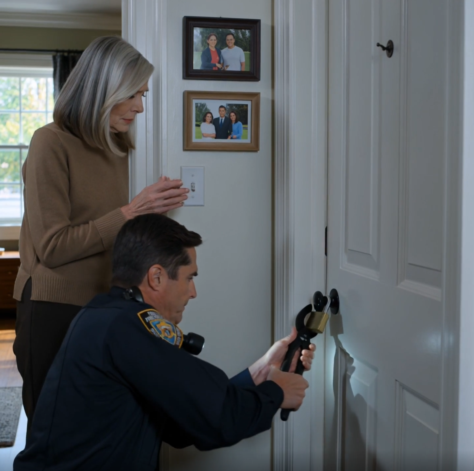 Ma fille Rachel ne répondait pas à mes appels depuis trois semaines, et tous mes messages restaient sans réponse. Je suis allé chez elle avec le double des clés, me disant que je m’inquiétais simplement pour rien. L’endroit était silencieux, trop silencieux. Soudain, j’ai entendu un léger grattement venant du sous-sol. Je l’ai suivi jusqu’à la porte et je me suis figé : un gros cadenas était verrouillé à l’extérieur. J’ai appelé la police pour qu’elle vérifie que tout allait bien, et lorsqu’ils ont enlevé le cadenas et ouvert la porte en douceur, le grattement a cessé…