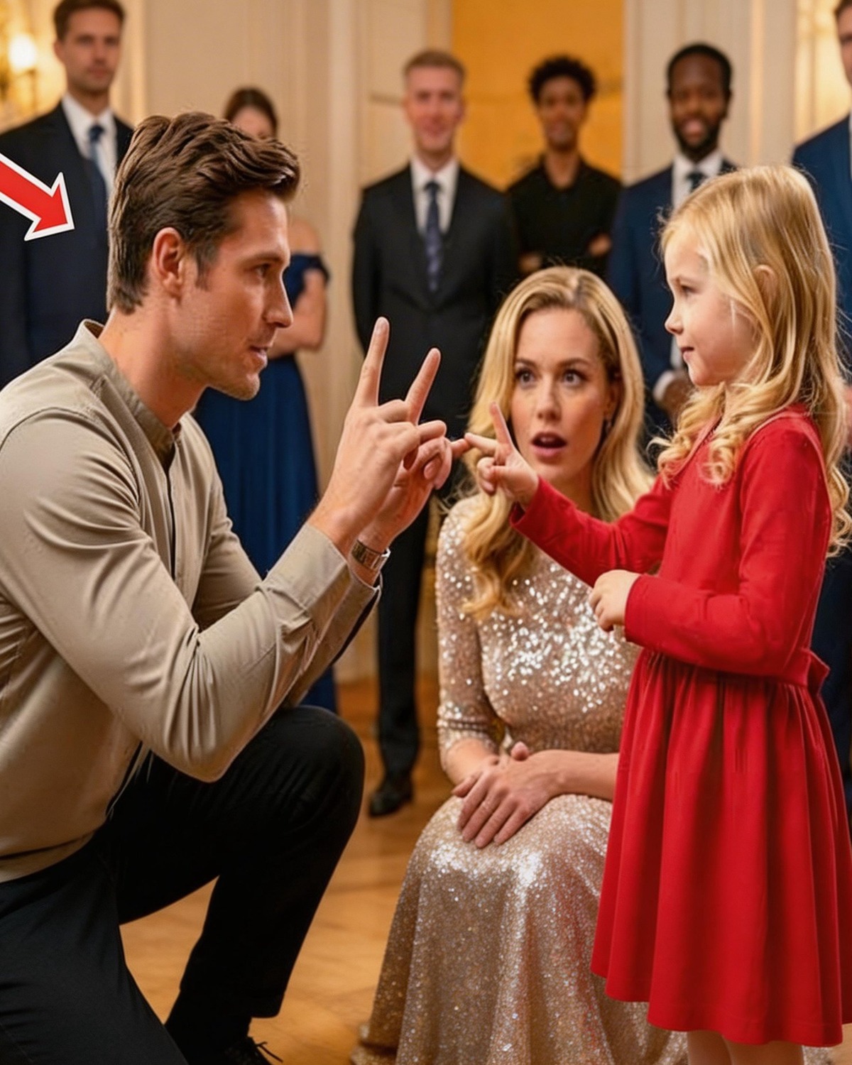 Un père célibataire a constaté que tout le monde ignorait la fille sourde du milliardaire, jusqu’à ce qu’il utilise la langue des signes pour communiquer avec elle.