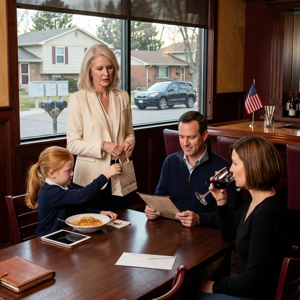 Ma petite-fille de neuf ans a levé les yeux au ciel et a dit : « Tu ne peux pas t’asseoir avec nous. Maman dit que tu es un cas social. » La table a éclaté de rire, et le rire qui m’a le plus touchée était celui de mon fils. Je n’ai pas discuté. Je me suis simplement levée, j’ai pris mon sac et je suis sortie sans un mot. Quelques heures plus tard, mon téléphone s’est illuminé : un SMS de lui : « Tu as toujours le loyer ? » Je l’ai fixé un long moment avant de répondre : « Un cas social ne paie pas les factures. » Au lever du soleil, l’ambiance dans la maison avait complètement changé.