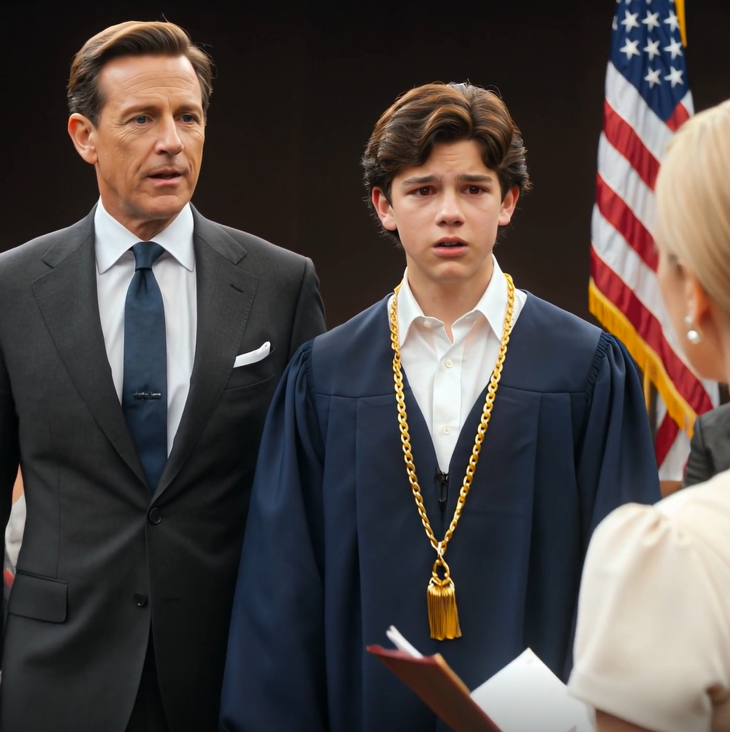 Mon fils m’a appelée en pleurs le jour de sa remise de diplôme. Sa mère avait déchiré sa toque et sa robe. Elle avait laissé un mot : « Tu n’es plus mon fils, raté. » Il voulait sécher la cérémonie, mais je l’ai regardé et je lui ai dit : « Habille-toi. J’ai un plan… » Quand ils ont annoncé son nom comme major de promotion, l’auditoire a explosé de joie. Sa mère a pâli en voyant cela.