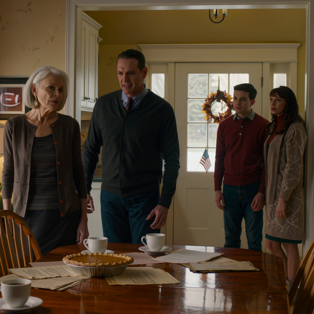 Mon fils m’a regardé et m’a dit : « Je ne pense pas que tu devrais venir pour Thanksgiving cette année. » Je n’ai rien dit. Le lendemain matin, quand mon beau-frère a vu les documents sur la table, il s’est figé. Un silence de mort s’est abattu sur la pièce, chacun réalisant qu’il avait écarté la mauvaise personne.