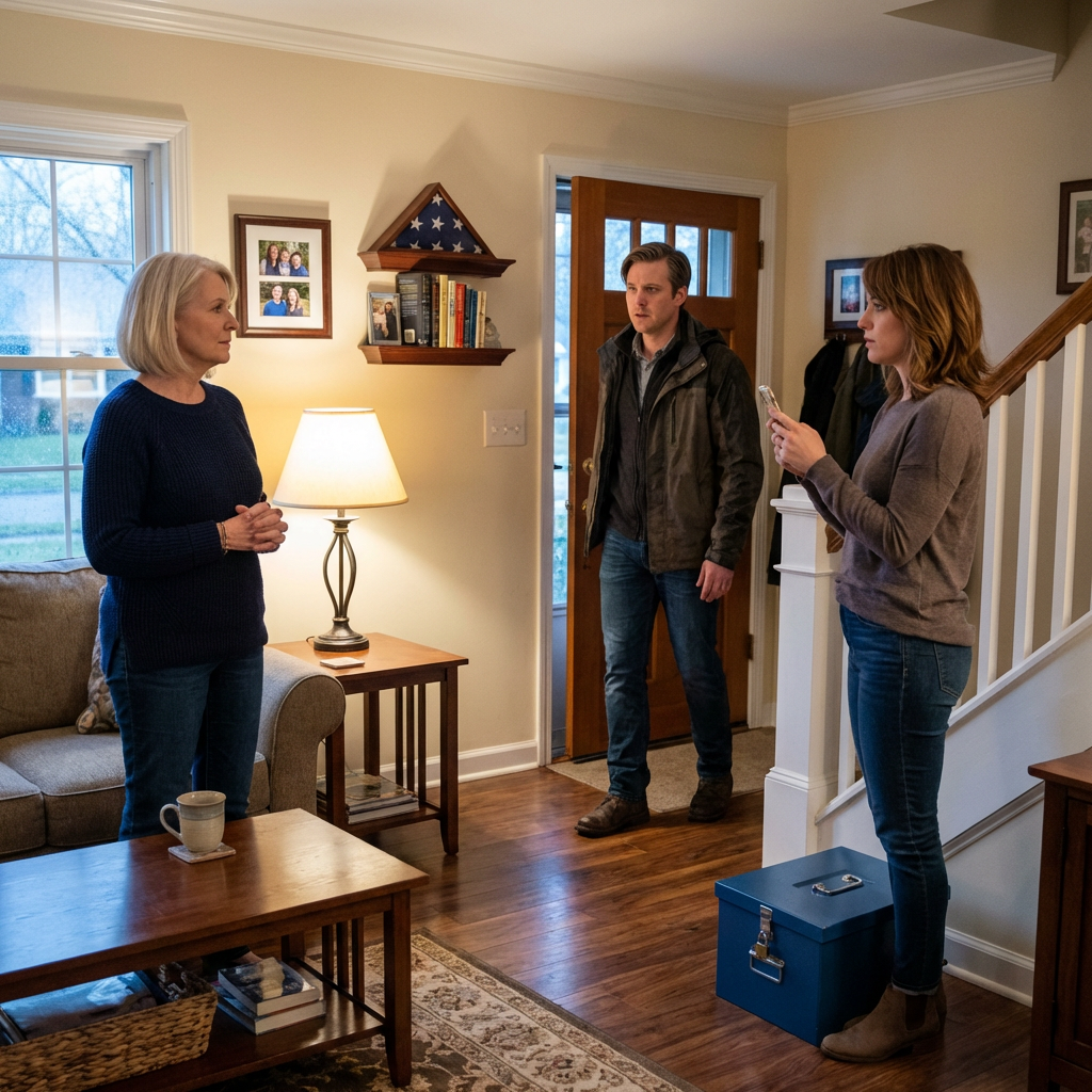 « Ma carte a été refusée ! Ta mère nous a coupé la communication ! » hurla ma belle-fille au téléphone. Quand mon fils fit irruption chez moi, furieux et exigeant des explications, ils ignoraient encore que le véritable désastre ne se trouvait pas dans mon salon, mais à l’étage, dans une boîte d’archives bleue.