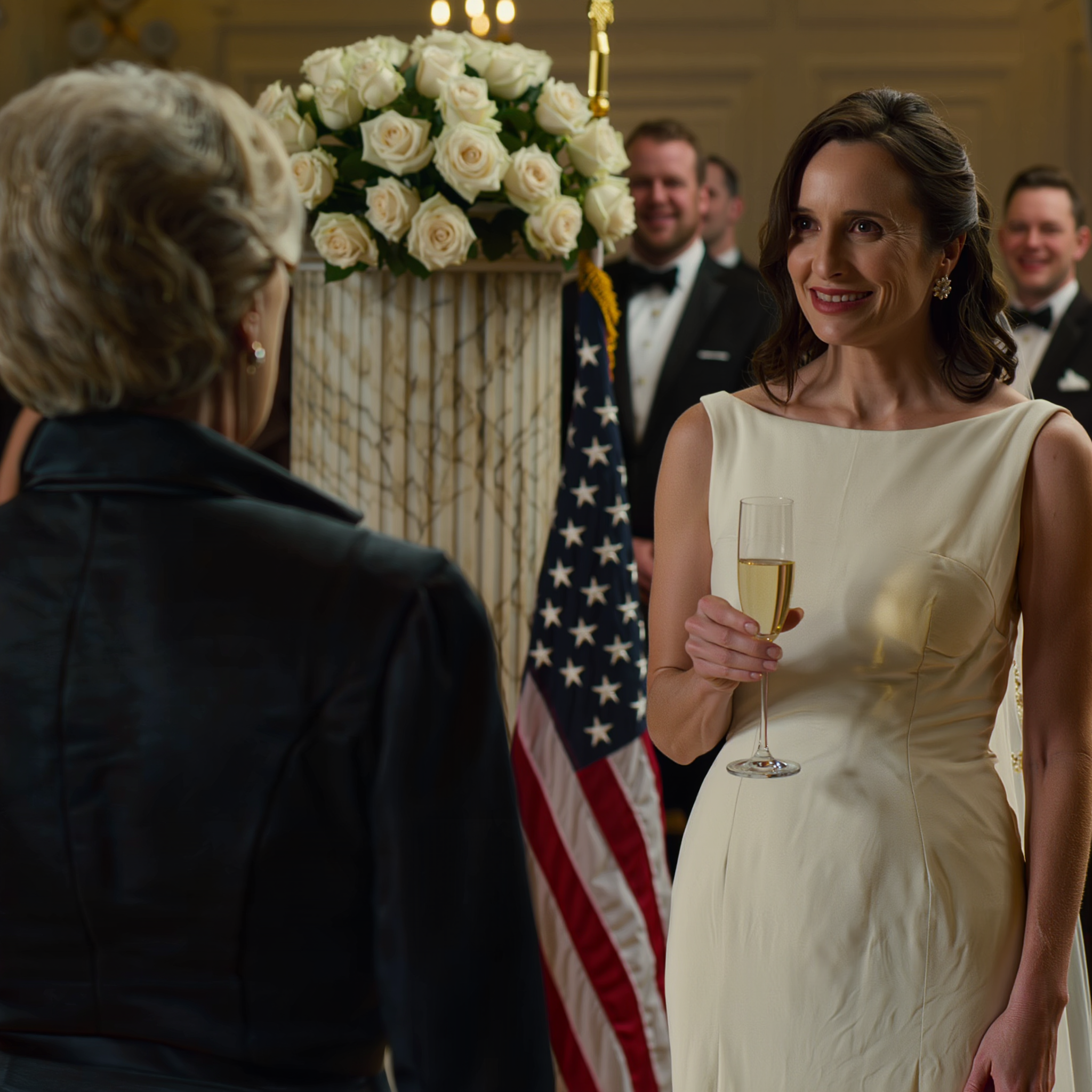 Au mariage de mon fils, dans une somptueuse salle de bal, j’ai surpris une conversation entre ma nouvelle belle-fille et sa demoiselle d’honneur. Elles disaient en riant doucement qu’avec quelques « signes de confusion » de plus, on me placerait dans une maison de retraite et on me prendrait la maison de plage que mon mari et moi avions construite. J’ai quand même levé mon verre, j’ai quand même souri, mais le lendemain matin, j’ai signé un document qui a semé la panique chez certains membres de ma famille.