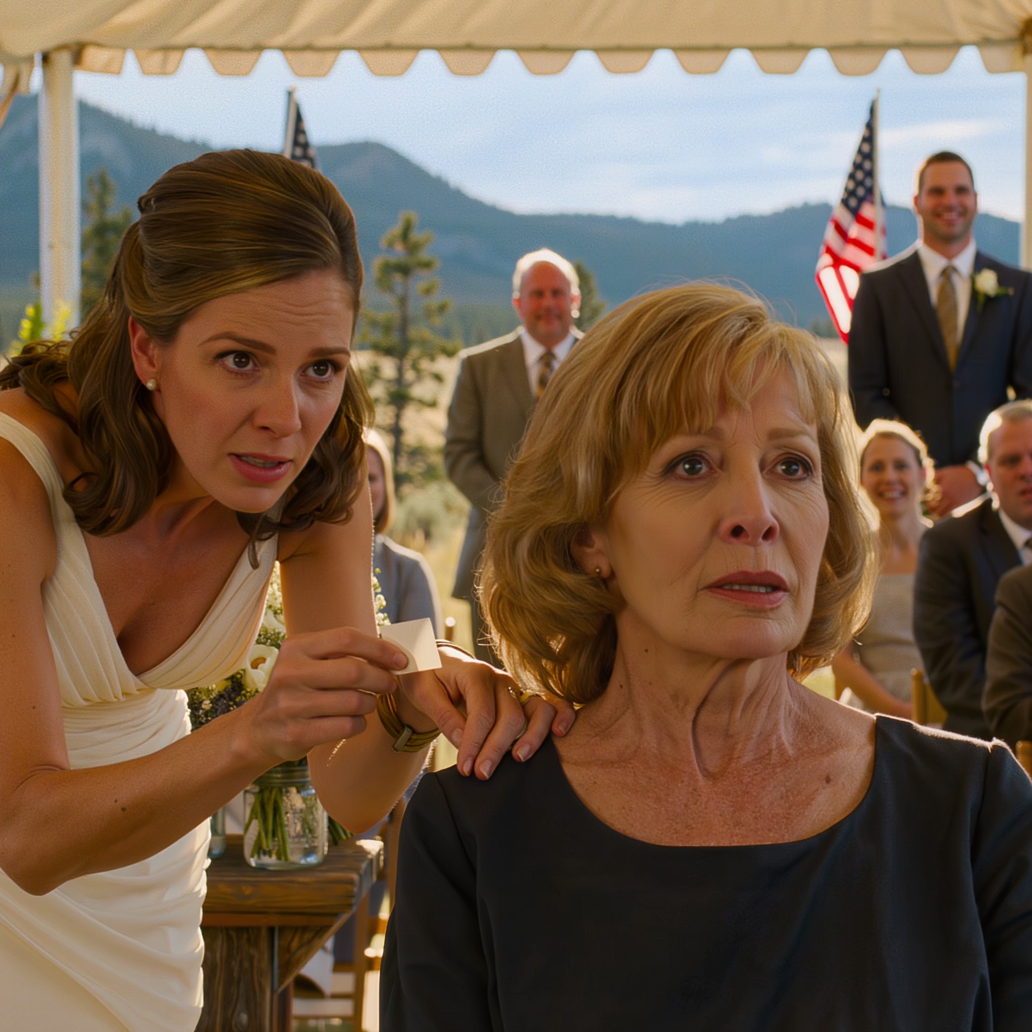 Lors de son mariage, ma fille m’a glissé un petit mot dans son bouquet qui disait : « Maman, aide-moi ».