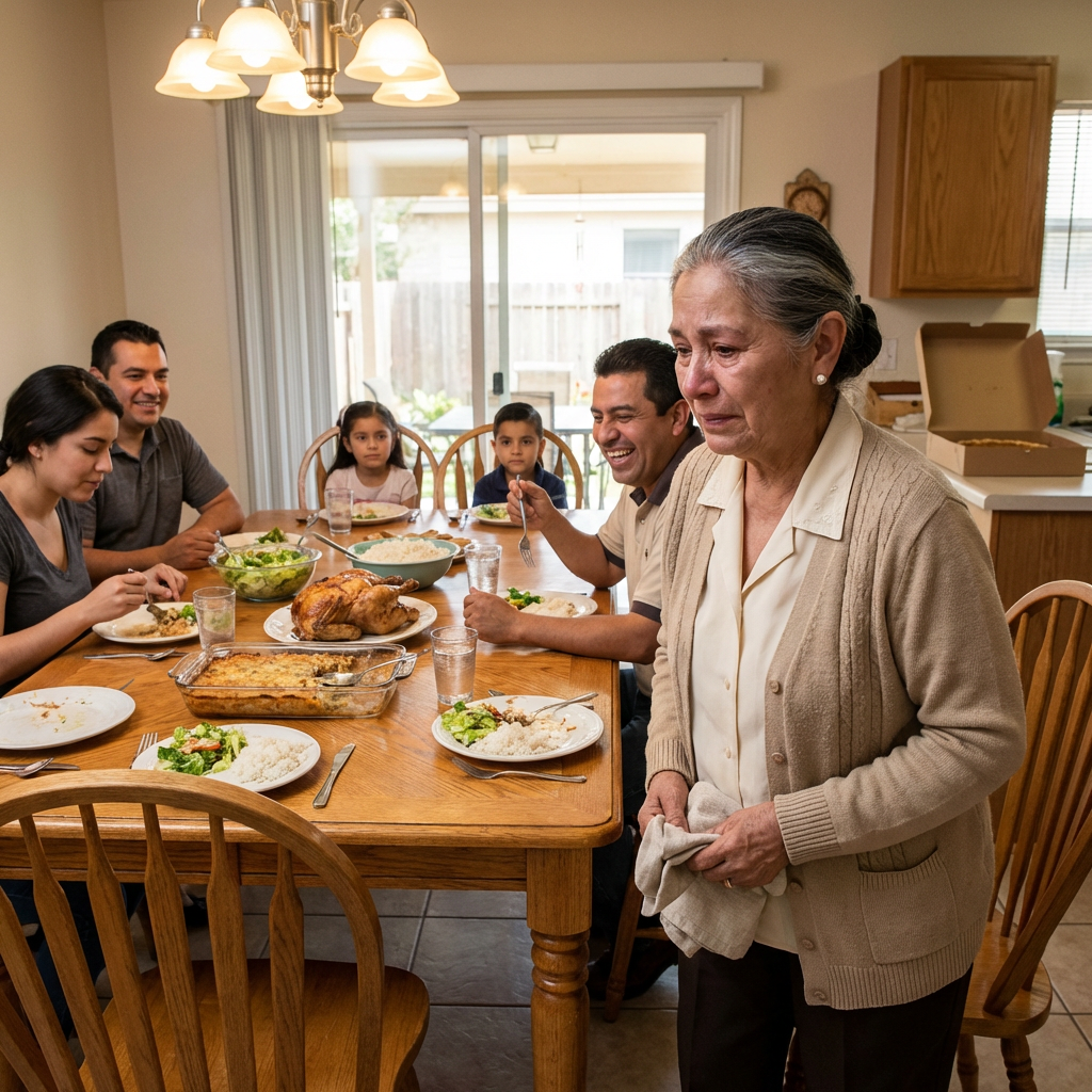 Mon gendre m’a traitée de vieille femme inutile lors du dîner du dimanche, et toute la table a ri. J’ai posé ma fourchette, essuyé ma bouche et dit : « Excusez-moi », comme si de rien n’était. Personne n’a remarqué mon expression. Personne n’a compris la signification de ce silence. Mais plus tard dans la soirée, assise seule dans ma chambre, un vieux dossier sur les genoux et le numéro de mon compte bancaire affiché à l’écran, j’ai pris une décision en silence que Javier n’avait absolument pas vue venir.
