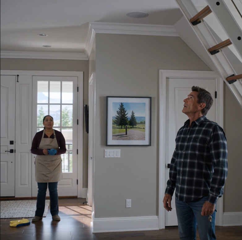 Pendant que mon fils et ma belle-fille étaient en vacances, j’ai engagé une femme de ménage. Moins d’une heure plus tard, elle m’a appelé, la voix tremblante. « Monsieur, il y a quelqu’un qui pleure au grenier. Ce n’est pas la télé. » Je me suis précipité, pensant qu’il devait y avoir une erreur, mais dès que j’ai descendu l’échelle du grenier, j’ai compris qu’ils cachaient quelque chose dans cette maison qui n’aurait jamais dû être découvert.