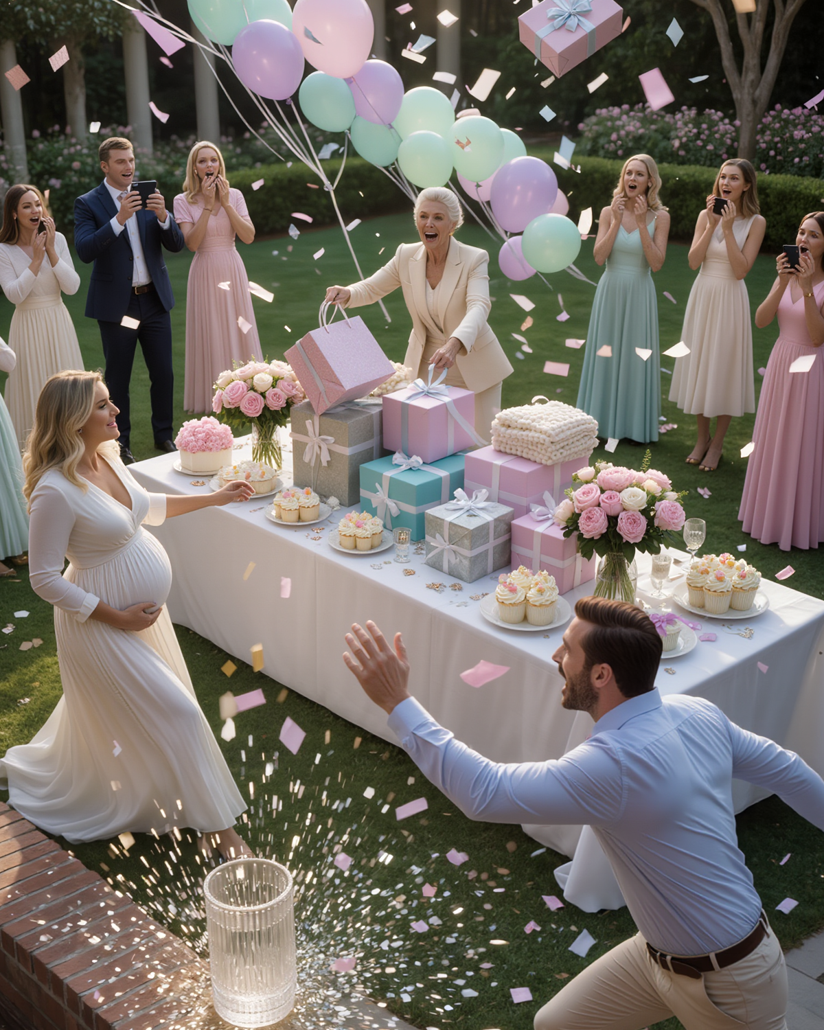 Lors de ma fête prénatale, ma belle-mère a tenté de choisir le prénom de mon bébé. Face à mon refus, elle a jeté les cadeaux partout. Quelques minutes plus tard, la vérité a éclaté et la police l’a emmenée.