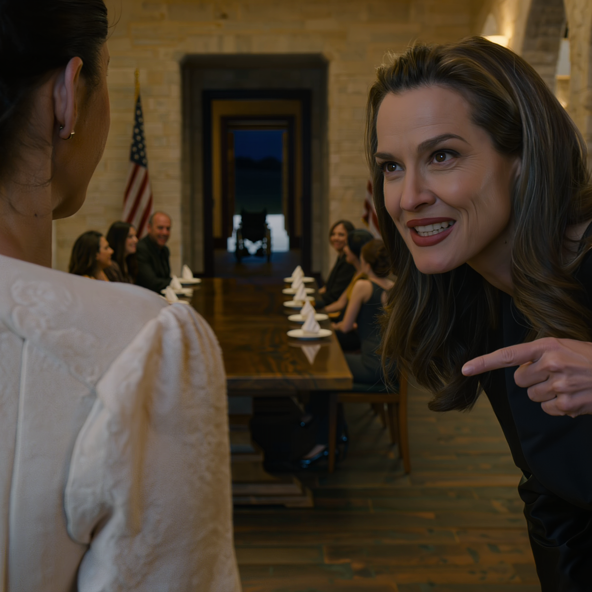 Au dîner de Thanksgiving, ma sœur s’est levée d’un bond, a pointé du doigt mon fils de douze ans et a sifflé : « On sait tous qu’elle fait semblant ! » Son fils a alors arraché le fauteuil roulant des mains de ma sœur et a ricané : « Alors lève-toi et marche ! » Je n’ai pas pleuré. J’ai simplement passé un coup de fil. Cinq minutes plus tard, un silence de mort régnait dans la pièce.