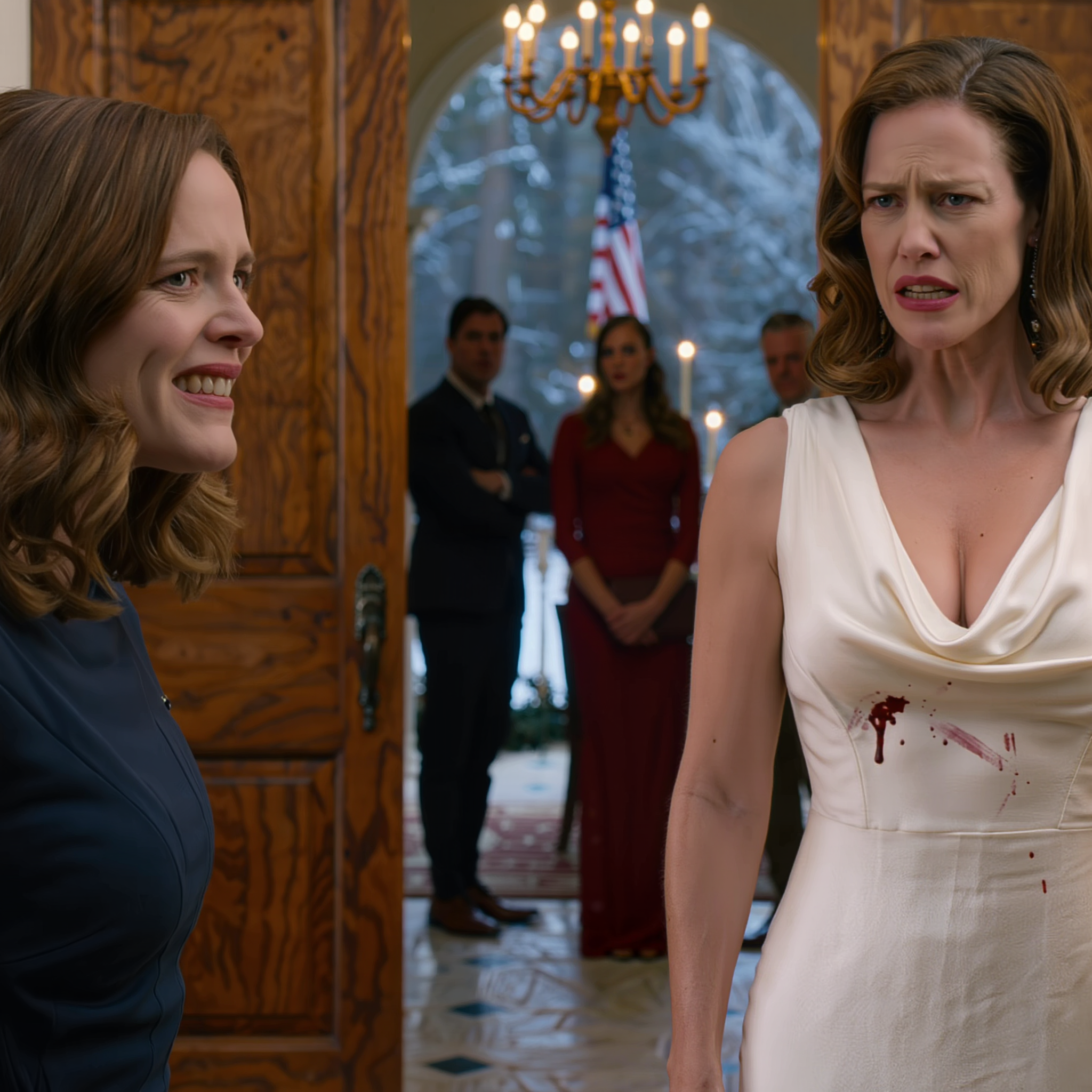 Au gala de Noël dans les Hamptons, du vin s’est renversé accidentellement sur la robe de ma sœur. Elle m’a giflée devant une cinquantaine d’invités en hurlant : « Ma robe à 25 000 $ est fichue ! » Mon père a même ouvert la porte en grand dans la neige et m’a lancé froidement : « Excuse-toi auprès de ta sœur, ou fiche le camp. » Je suis partie sans un mot… Mais le lendemain matin, à 8 h précises, l’atmosphère familiale s’est soudainement tendue.