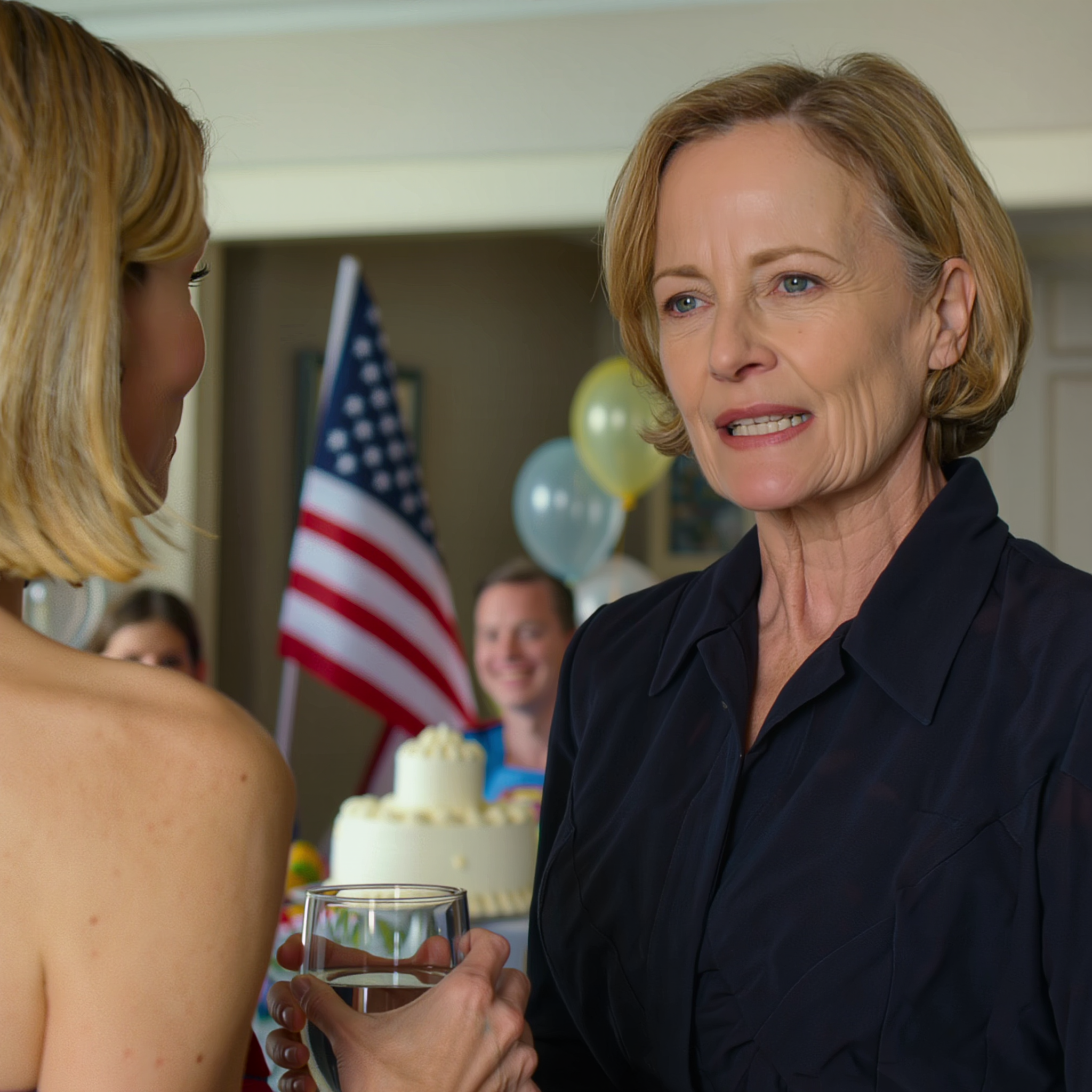 À l’anniversaire de ma fille, dans la banlieue de Phoenix, ma belle-mère a glissé de la poudre dans mon verre. Je me suis levée, souriante… et à cet instant précis, j’ai compris que cette fête n’avait jamais été qu’une simple histoire de petites bougies sur un gâteau fait à la hâte. L’air embaumait le glaçage à la vanille et les ballons en plastique, les enfants couraient dans le jardin, une musique pop bourdonnait doucement d’un haut-parleur près de la glacière… Tout semblait si typiquement suburbain que n’importe qui aurait pu qualifier l’endroit de paisible.