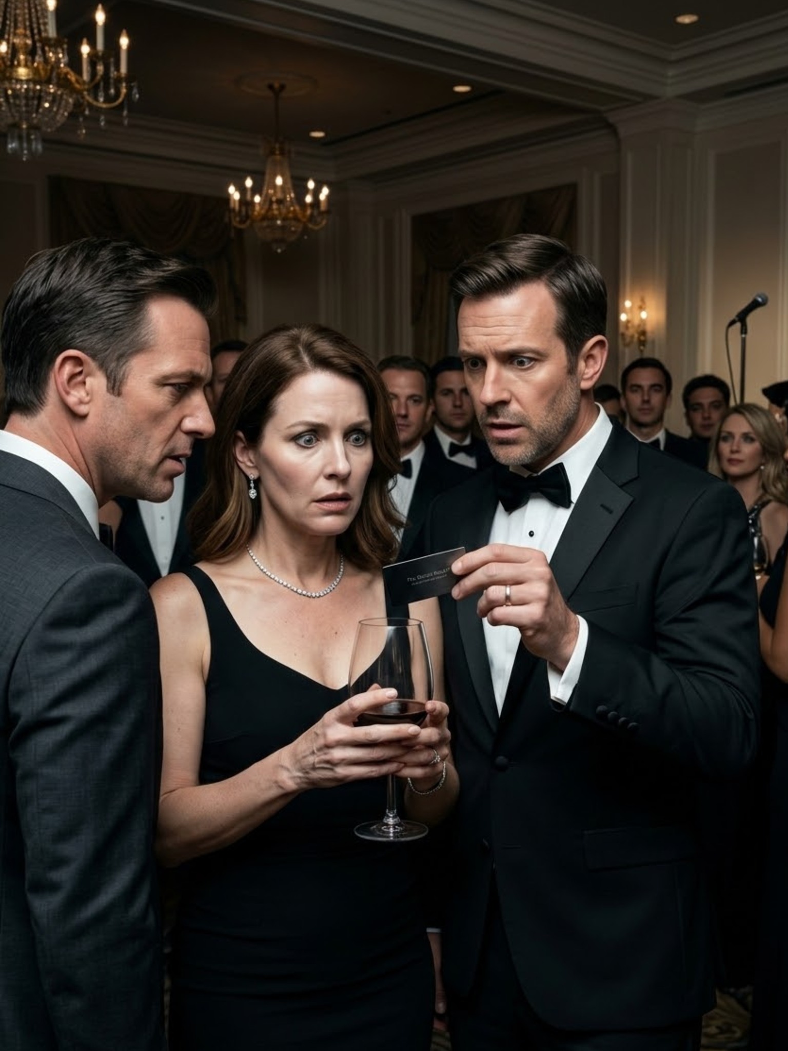 « “Mange, la nulle”, m’a lancé mon tyran du lycée lors de nos retrouvailles des 20 ans. Alors je me suis approché, j’ai laissé tomber une carte de visite en métal noir dans son verre de vin et j’ai vu son sourire s’effacer. Son mari a lu la gravure à voix haute… puis a murmuré mon nom comme un avertissement : “Daniel Reed ?” Elle est devenue blanche comme un linge, les mains tremblantes, et je me suis penché vers elle : “Tu as 30 secondes.” Mais ensuite, son mari a levé son verre pour porter un toast… et je me suis approché du micro. »