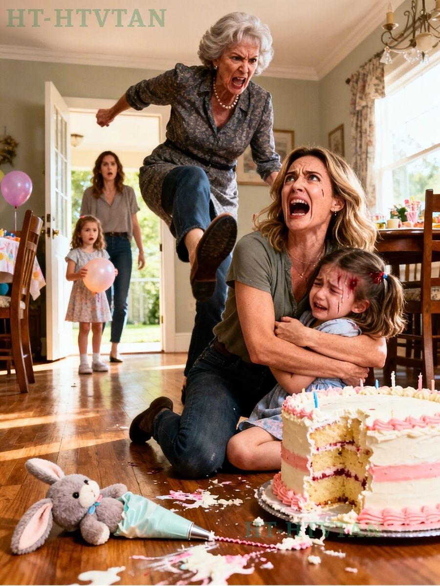 J’ai décidé d’arriver tôt pour aider ma mère à préparer le gâteau d’anniversaire de ma nièce. Alors que tout était prêt sur la table, ma fille de quatre ans s’est précipitée dessus et a plongé son doigt dans le gâteau. Ma mère l’a vue et a crié : « Quelle petite peste ! »