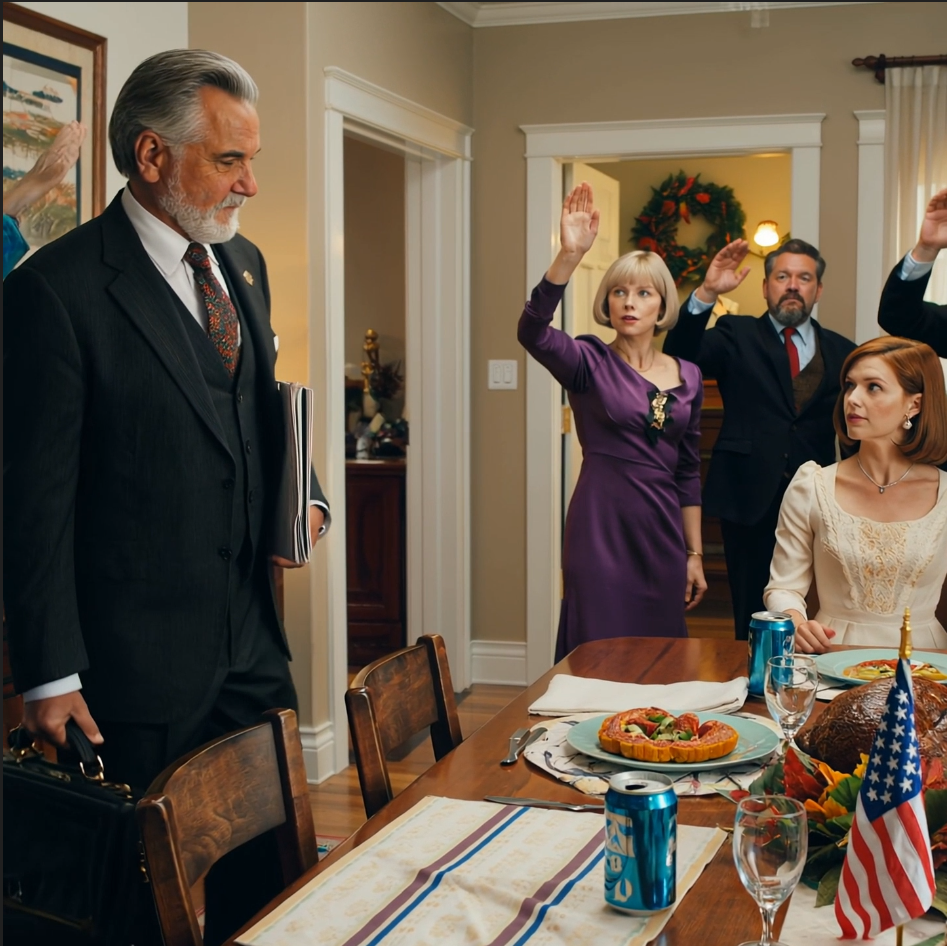 À l’occasion de Thanksgiving, ma mère a organisé un « vote familial » pour décider si je méritais de rester — et tous les membres de ma famille ont levé la main contre moi, jusqu’à ce que mon oncle arrive avec un dossier qu’il avait caché pendant quatorze ans.