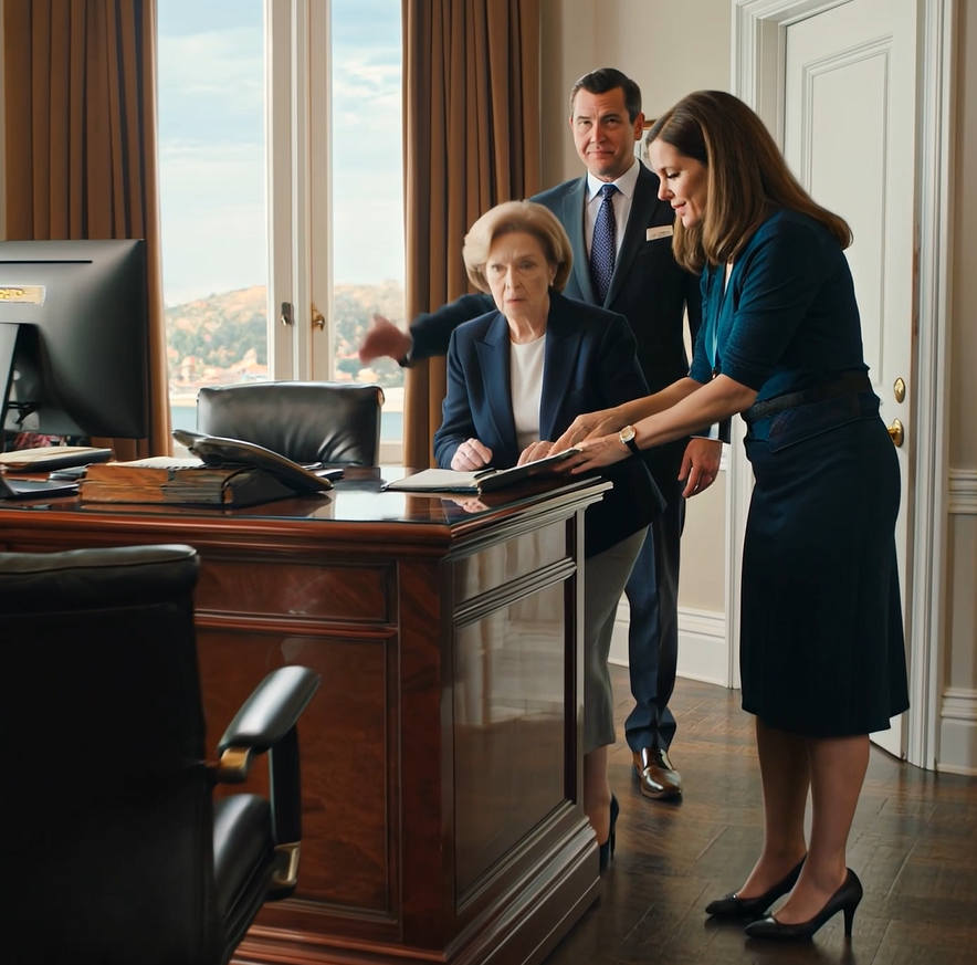 Mon fils a dit à la banquière que j’étais « perdue » et a essayé de me guider vers un formulaire ; la femme derrière le guichet a alors refermé le dossier, l’a mis à la porte comme s’il était un inconnu, et dans ce bref instant de calme, j’ai compris que mes enfants ne me protégeaient pas… ils se positionnaient.