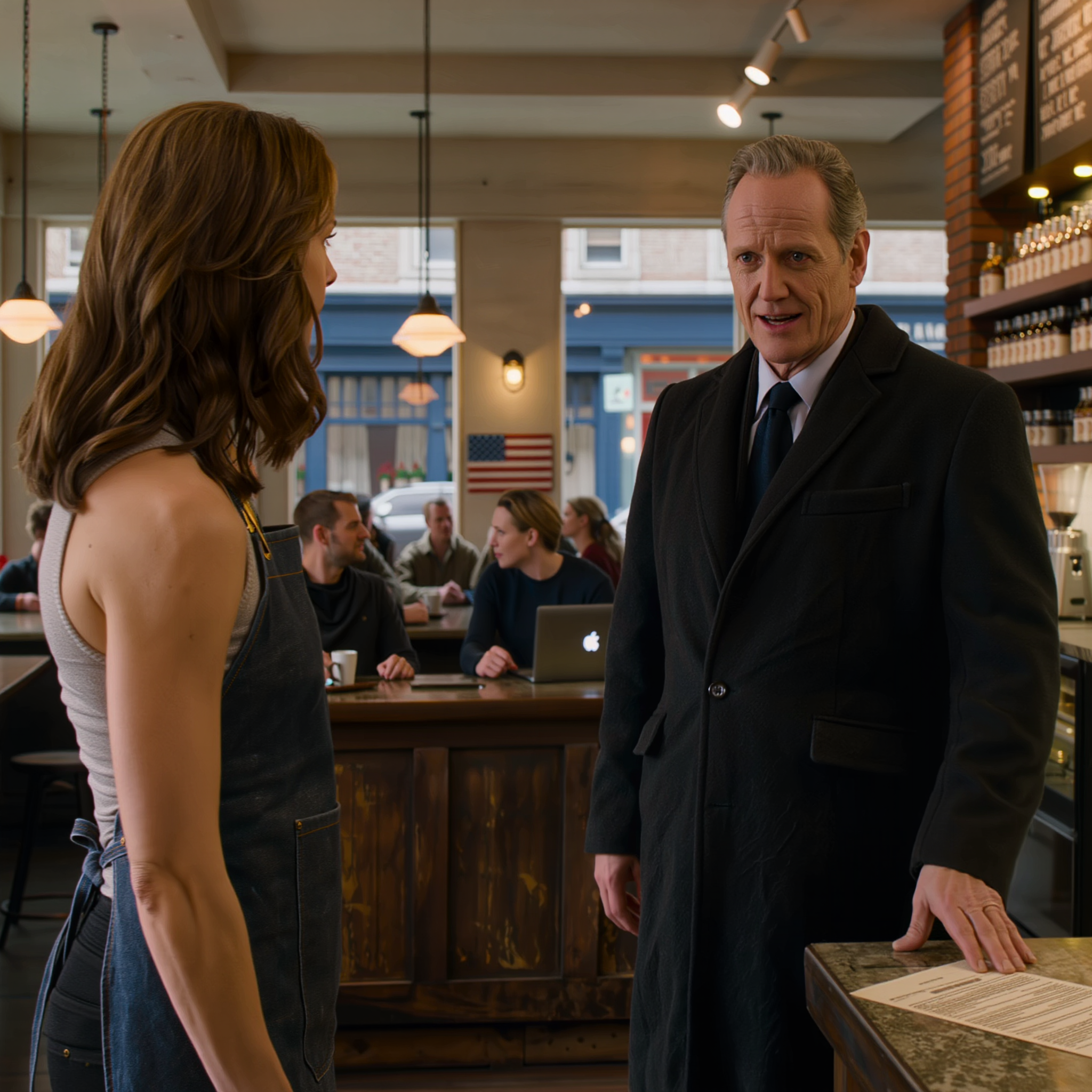 Après m’avoir traitée comme une étrangère pendant quatre ans, mes parents ont débarqué dans mon café en plein coup de feu du matin, ont souri à mes clients comme s’ils étaient les vrais propriétaires, ont claqué un contrat exigeant 15 % et ont menacé d’appeler mon propriétaire le soir même. Mais dès que je lui ai calmement demandé de mettre le haut-parleur, l’atmosphère du café a changé.