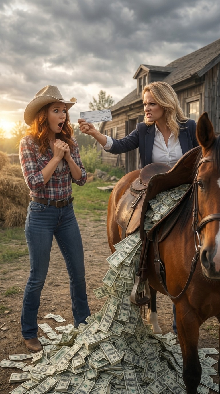 Ma sœur m’a forcée à accepter une vieille maison et un cheval en héritage, tandis qu’elle empochait la totalité des 125 000 $ du testament de notre père, sans même prendre la peine de lui rendre visite à l’hôpital. Mais sous la selle, j’ai découvert une immense surprise de la part de papa qui a tout changé…