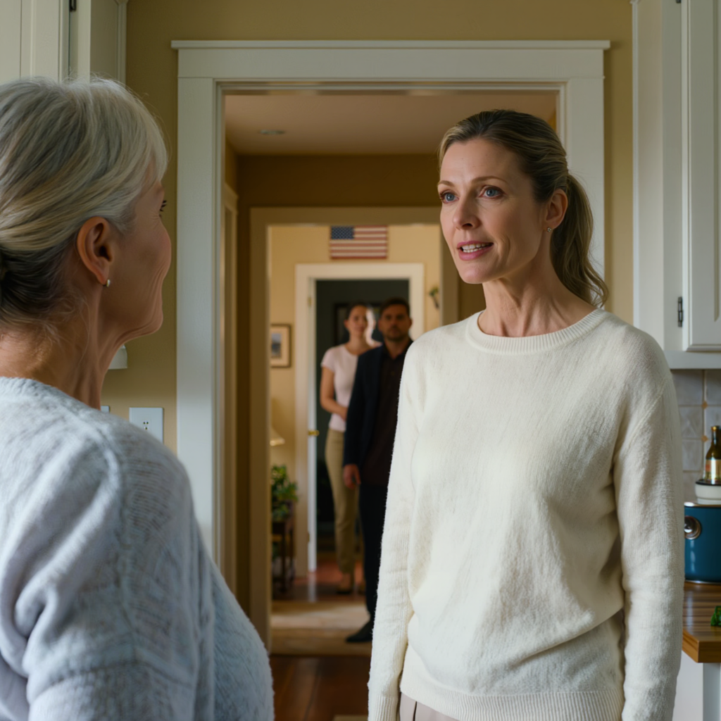 « Maman, tu es à la retraite de toute façon, alors cuisine pour la réunion de famille », m’a dit ma fille. Puis, elle a griffonné lasagnes, salade de pommes de terre et les petits pains que « Papa adorait » directement sur l’invitation, comme si je n’étais qu’un menu. Je fixais la date entourée en rouge sur mon frigo à Tucson, je fixais la conversation de groupe qui me demandait d’arriver tôt pour garder les enfants, et le matin de la réunion, j’ai fait un choix qui a laissé toute la famille sans voix.