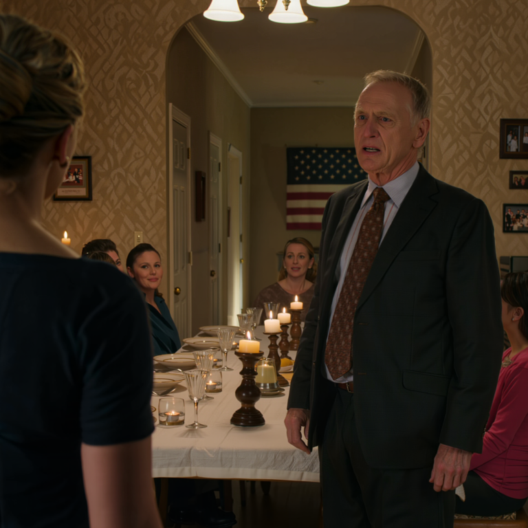 Hálaadás vacsoránál a nagymamánál apám 31 ember előtt állt fel, felemelte a whiskyjét, és morgott: “Elegem van a színlelésből. Ő nem az én lányom.” Az egész szoba megdermedt. A mostohaanyámnak már volt zsebkendője a kezében. Csak mosolyogtam, lassan elindultam a folyosói kabátszekrényhez, elővettem egy poros cipősdobozt, és azt mondtam: “Ha ma este mindenki az igazságot akarja, akkor nézd meg alaposan.” chien7 Avatar Közzétette:  chien7 –  14/02/2026