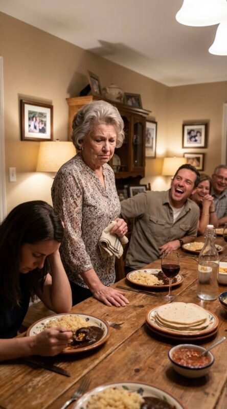 「看來今天來了一位胃口很大的客人，」我的岳父嘲諷道。