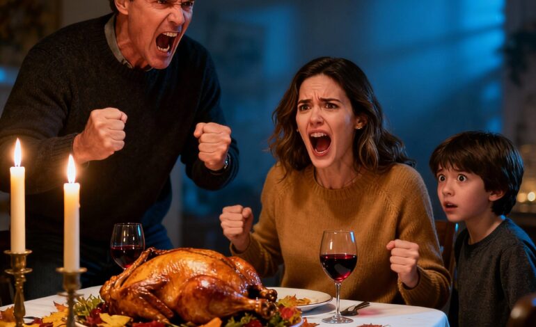 Thanksgiving turned into judgment day when my family branded me a disgraceful single mom. My father’s fist hit the table, his voice thundered, “Get out!” I didn’t defend myself—I just said, “Alright,” and walked away. They never realized that every cent behind their credit cards, their homes, their so-called success came from my $94 million business. By dawn, I’d frozen their accounts, packed my things, and boarded a flight to my Honolulu beach house—where peace, for the first time, felt richer than forgiveness…..