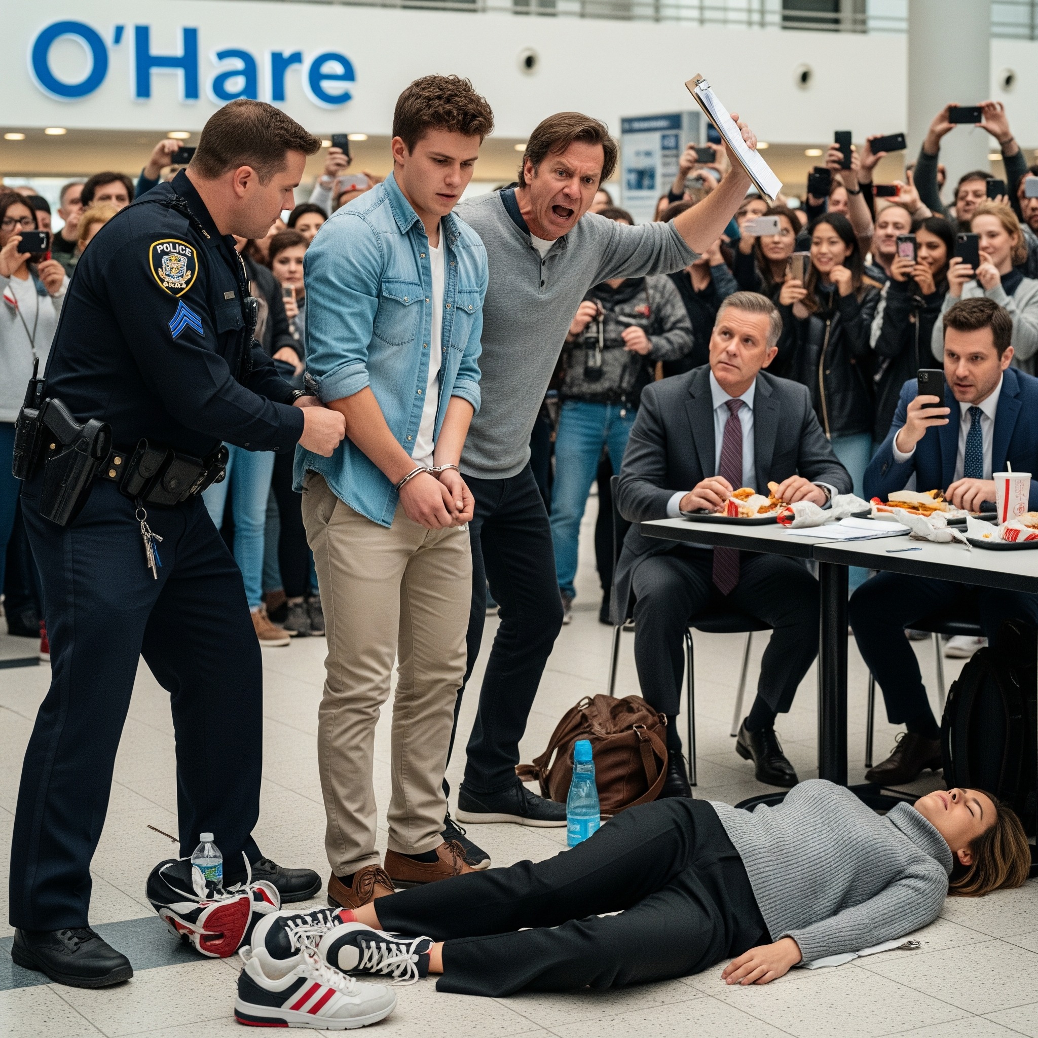 During our airport layover, my brother suddenly shouted, “I stole eighty-five thousand dollars from Dad’s estate!” The words echoed across the terminal. My mother collapsed on the spot, and before I could react, TSA agents were pulling me away. As they dragged me toward the security room, I yelled, “Check my backpack! There’s a flash drive in there!” That flash drive held a truth far more explosive than the theft—one capable of tearing our entire family apart…..