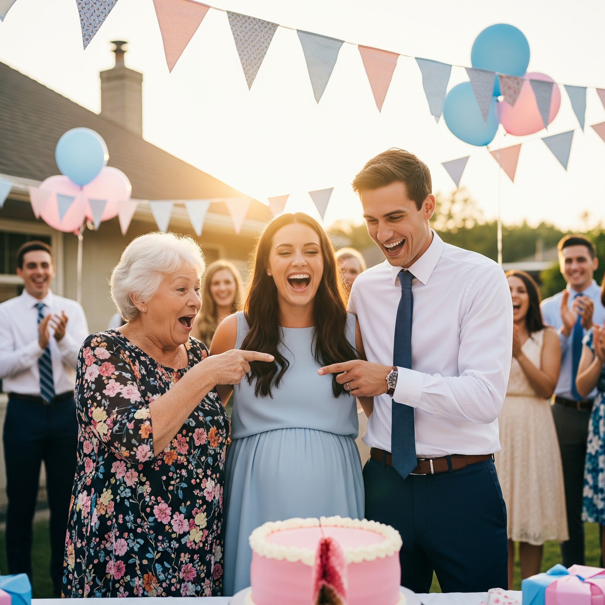My mother-in-law insisted that my unborn child was meant to be a “replacement” for her deceased son, even going so far as to prepare a custody contract demanding full rights to the baby. Her obsession escalated—she followed us everywhere, forced her way into our home by breaking down the door, and repeatedly declared that God had promised her a grandson. We chose to remain silent and distance ourselves, hoping the situation would calm down. But at the gender reveal, the moment we sliced into the cake, the color inside told the truth—and in an instant, the entire fantasy she had built collapsed before her eyes…
