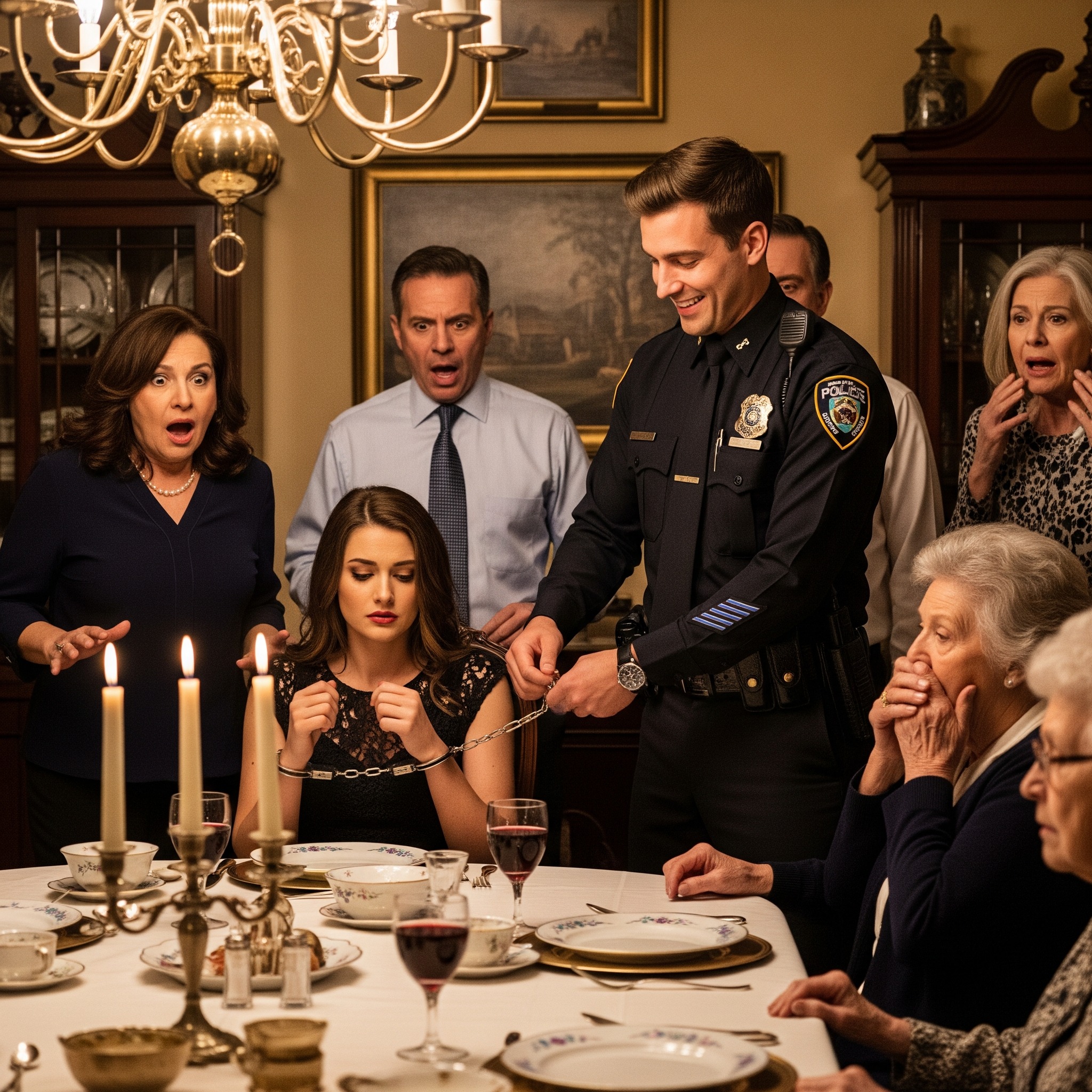 At a family dinner, my brother, who is a police sergeant, handcuffed me in front of everyone. He accused me of impersonating a military officer, claiming I was faking my career and committing “stolen valor.” He believed he was catching a fraud—but he had no idea he was arresting his commanding General….