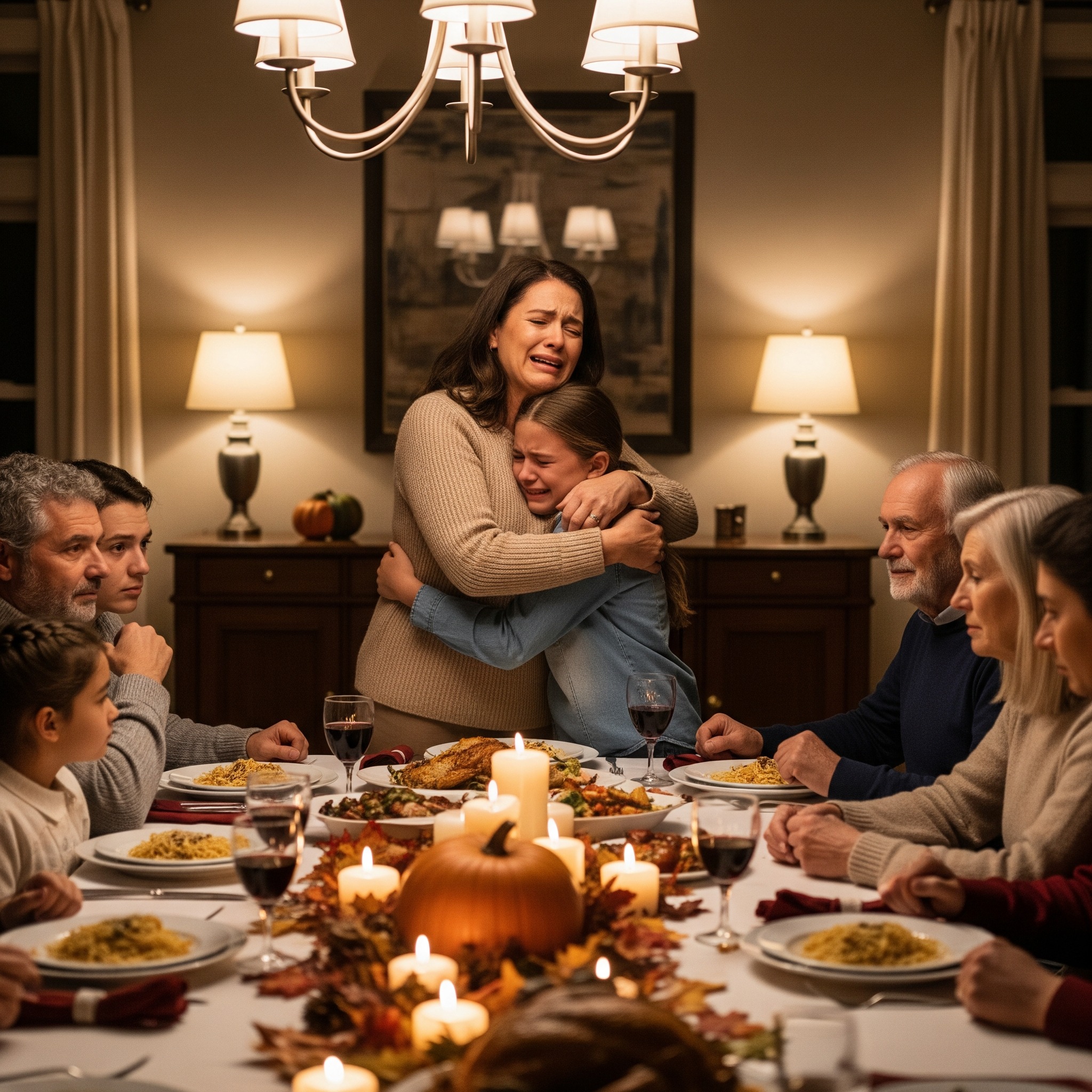 When I returned from work on Thanksgiving, I found my son standing outside, shivering in the cold. Inside, my family laughed and feasted on the $15,000 dinner I had arranged. I opened the door, spoke six words—and instantly, their smiles disappeared….