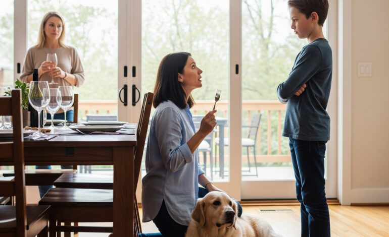 My thirteen-year-old nephew was tormenting my rescue dog with firecrackers while recording it. When the frightened dog bit him in self-defense, my sister immediately called Animal Control, insisting he be put down. I showed them the video evidence, and they refused to take my dog. Furious, my sister yelled that she would “get justice herself.” Less than half an hour later, she appeared outside my house, setting up mortar-style fireworks aimed directly at my windows….