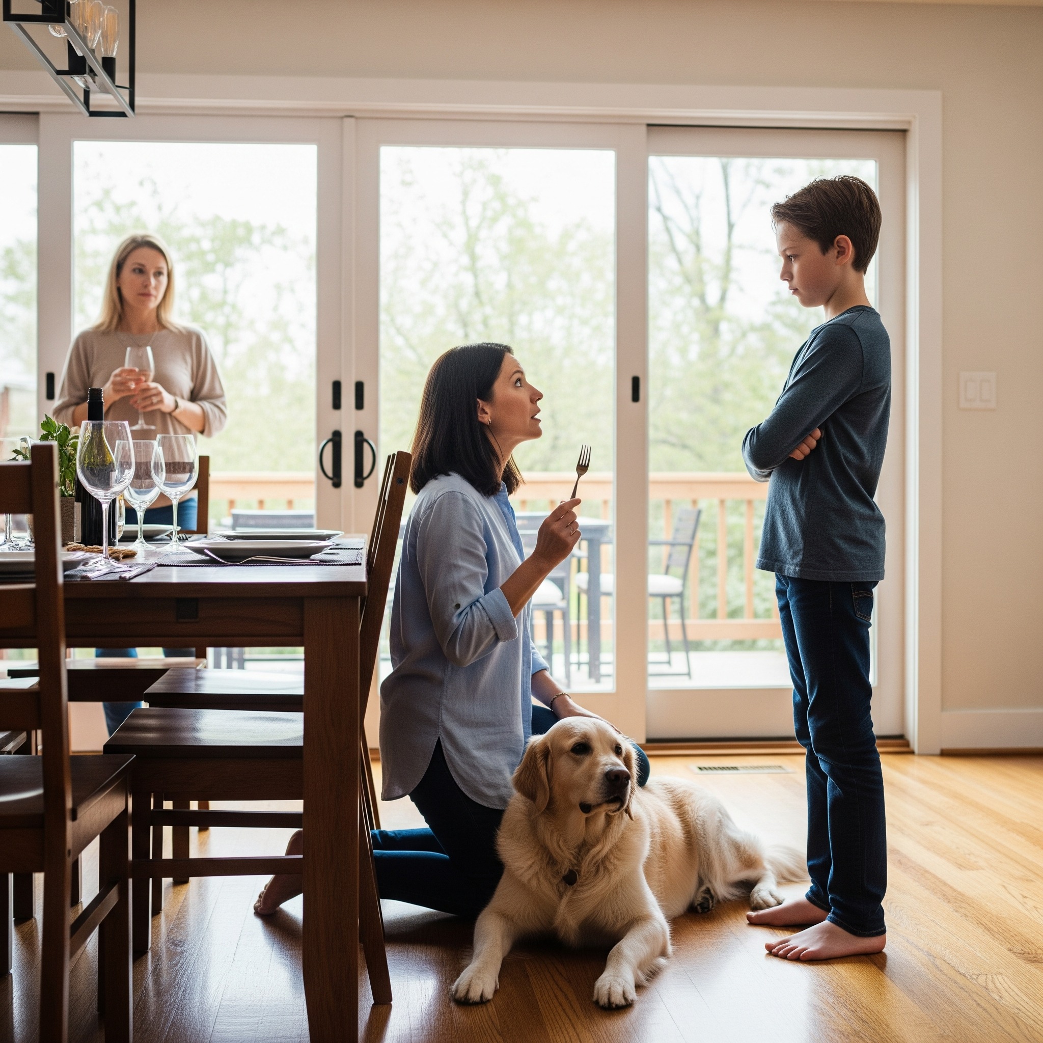 My thirteen-year-old nephew was tormenting my rescue dog with firecrackers while recording it. When the frightened dog bit him in self-defense, my sister immediately called Animal Control, insisting he be put down. I showed them the video evidence, and they refused to take my dog. Furious, my sister yelled that she would “get justice herself.” Less than half an hour later, she appeared outside my house, setting up mortar-style fireworks aimed directly at my windows….