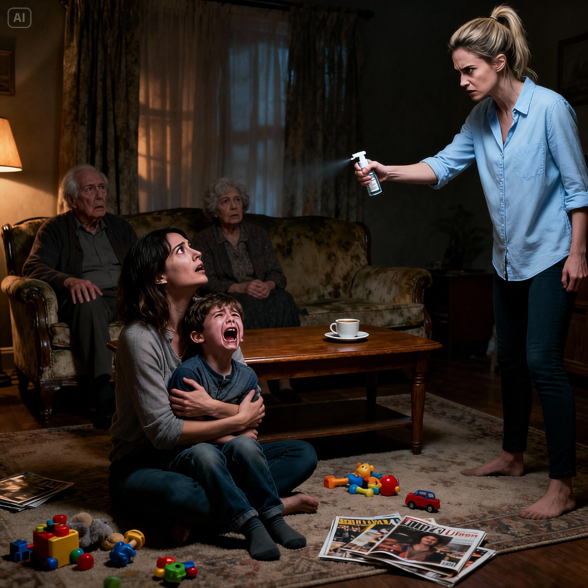 After my sister sprayed perfume in my son’s eyes, mom laughed, “if he’s bli:nd now, maybe he won’t realize he’s a bur:den.” dad said, “at least he smells good now.” they didn’t see what was coming next…