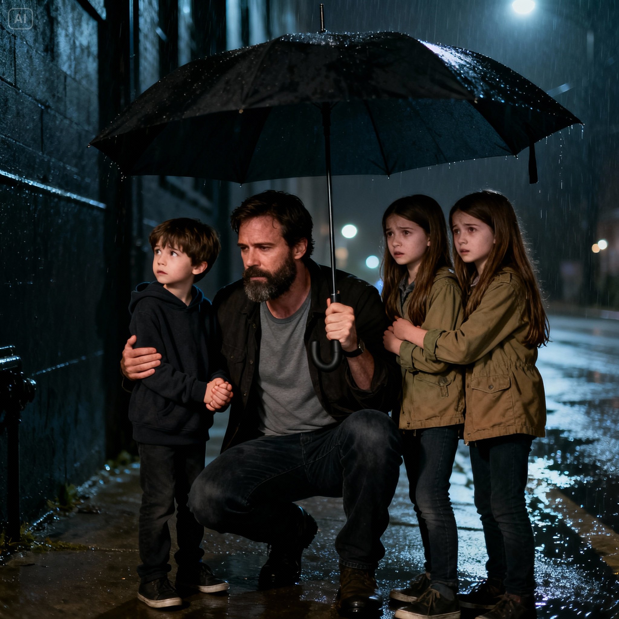 A struggling single father gave shelter to two mysterious twin girls he found lost in the rain, allowing them to stay for the night. the night of rain and kindness a poor single father took in two strange twin girls who were lost in the rain, letting them stay the night — while every other family had turned them away. he didn’t know their father was a billionaire….
