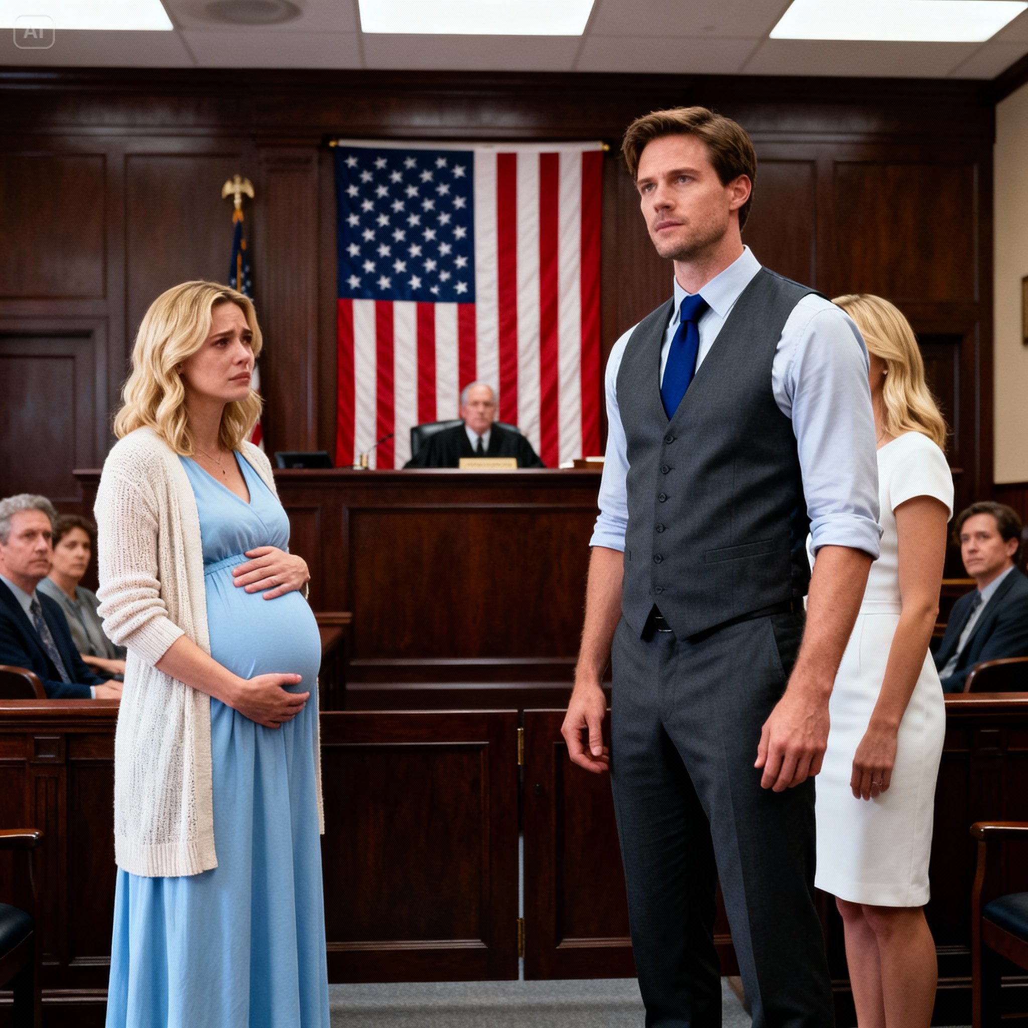 He walked into court with his new girlfriend. i entered alone, seven months pregnant, and within five minutes she lunged at me in front of everyone while the judge on the bench watched me as if he recognized my face from another life…