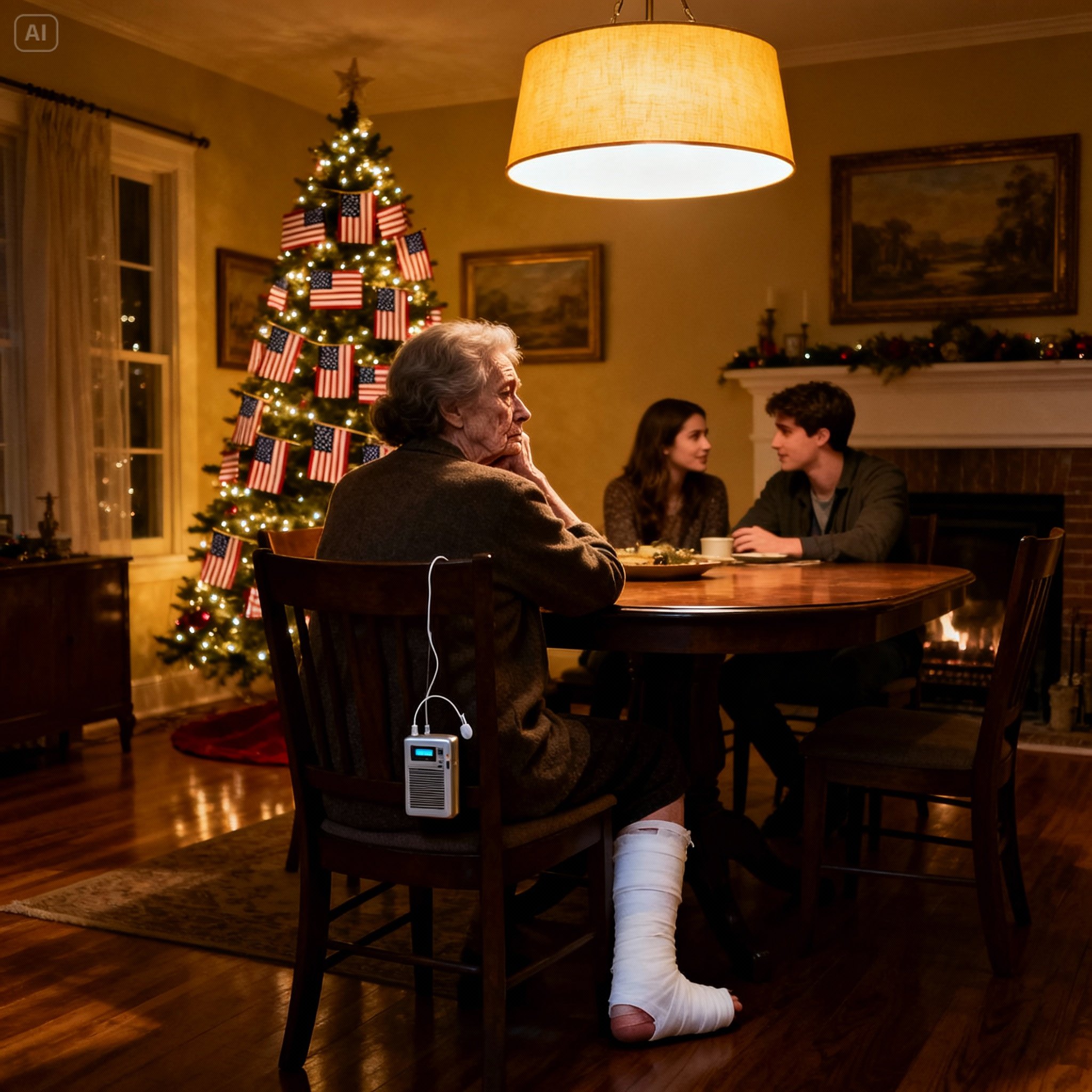 I came to christmas dinner with a limp, my foot in a cast after a “minor incident” days before when it was just my daughter-in-law and me, and my son mocked me, saying his wife only wanted to teach me a lesson, not knowing the next doorbell was the authorities i had contacted myself, shifting the whole night completely…