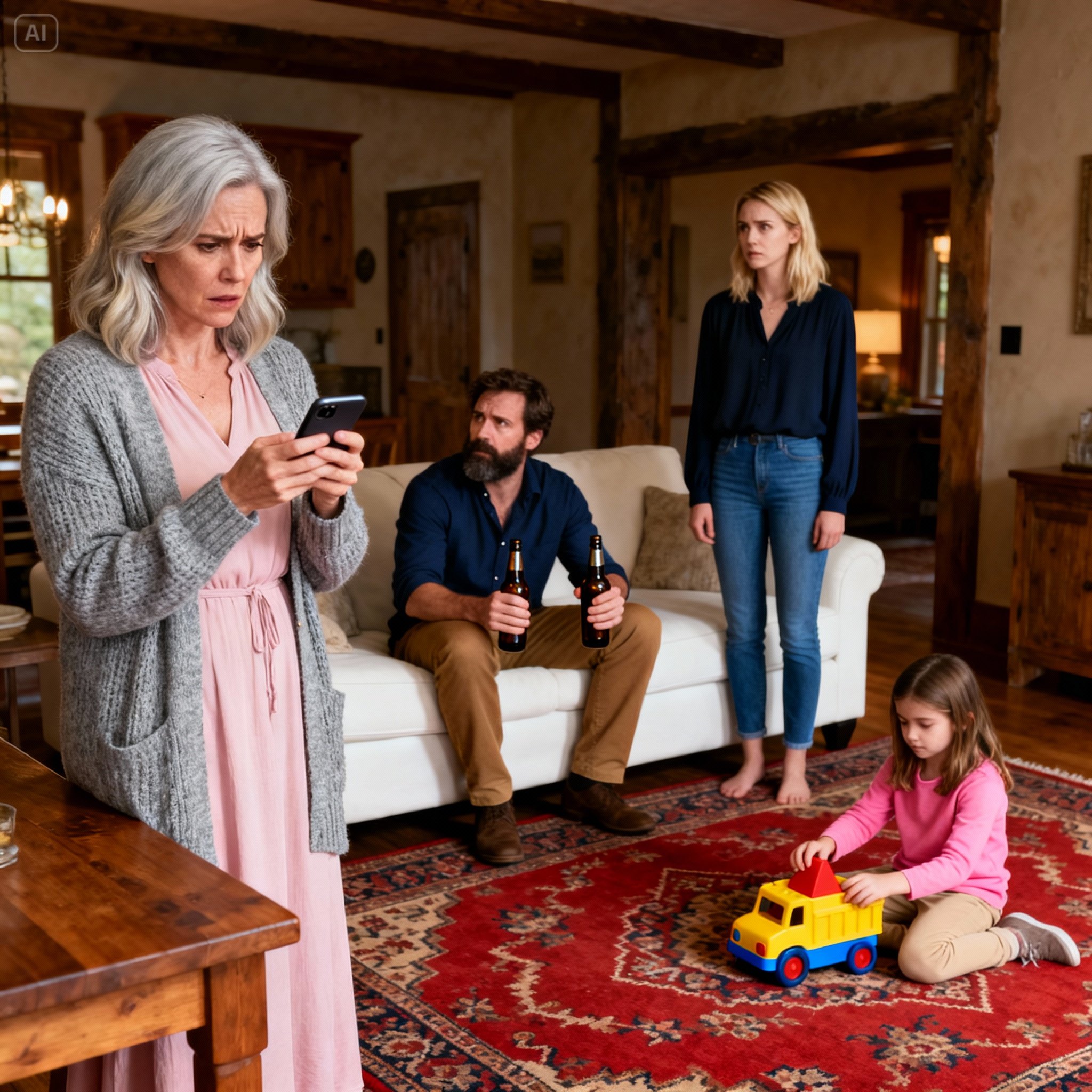 After the family gathering, i looked at my bank account and saw nothing there; my son-in-law scoffed, “we need it more than you do, mom,” and when i calmly reached for the bag beside my chair and said, “then i won’t mind whatever happens next,” a sharp noise rang out, the door burst open, and everyone turned to look at me.…