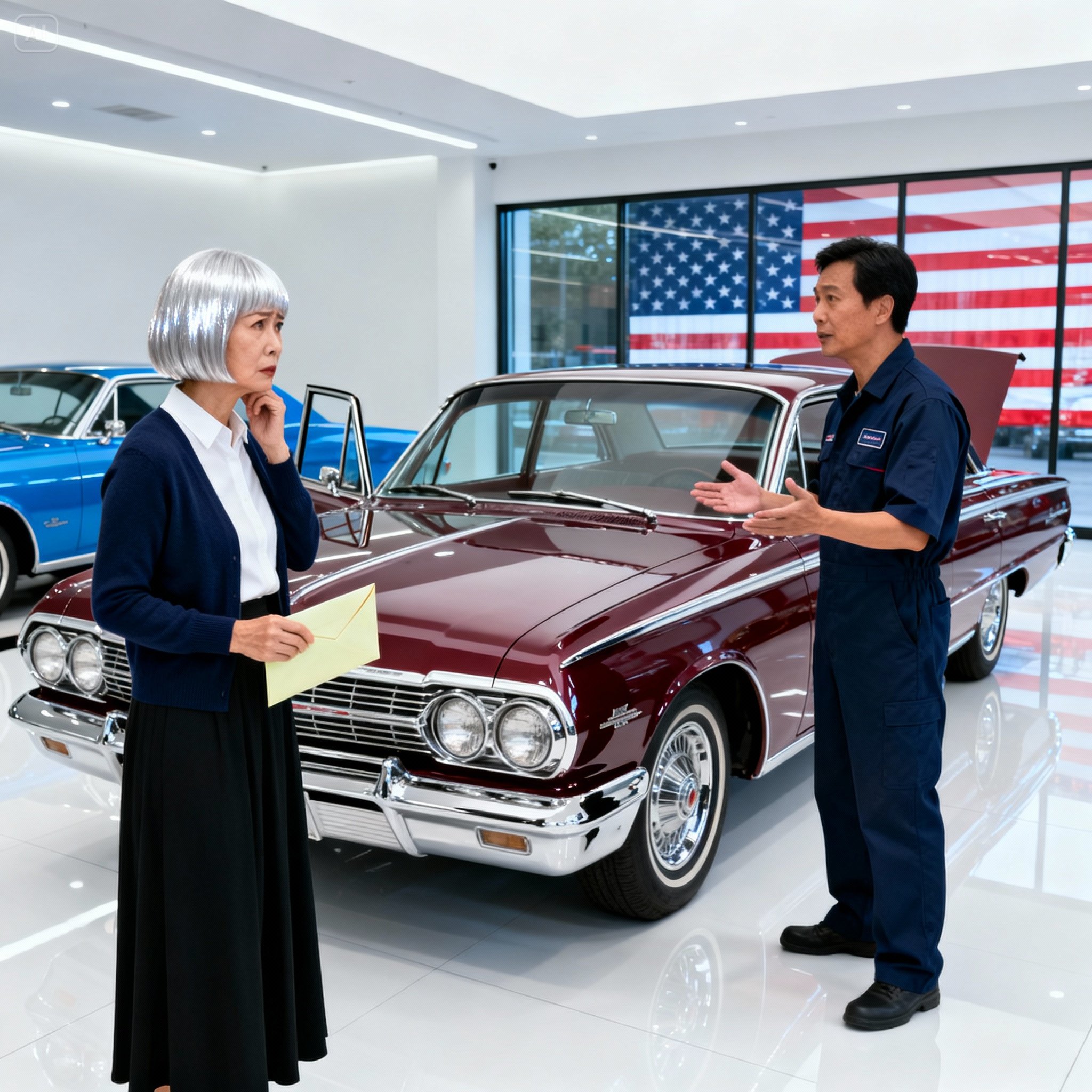 My son sold the vintage car that my husband had worked on for twenty years just to take his wife on a trip to paris, then the following morning the car dealership owner phoned me nervously and said my husband left something very important inside and told me to come right away before giving it to the buyer….