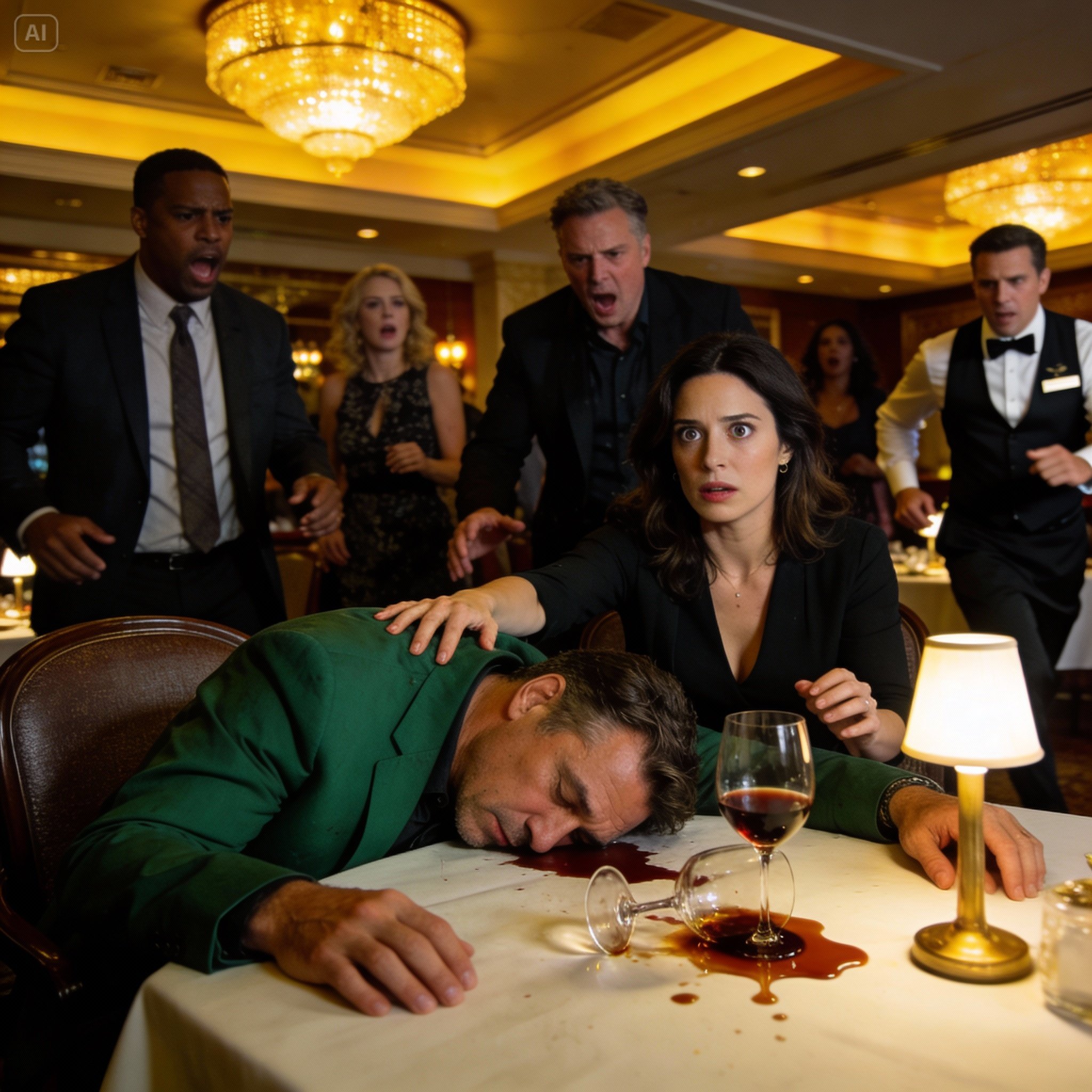 They were celebrating an anniversary at a restaurant when the wife went to the restroom, a woman approached and whispered, “your husband put something in your drink.” she thought it was a joke, but decided to secretly switch the glasses. ten minutes later…