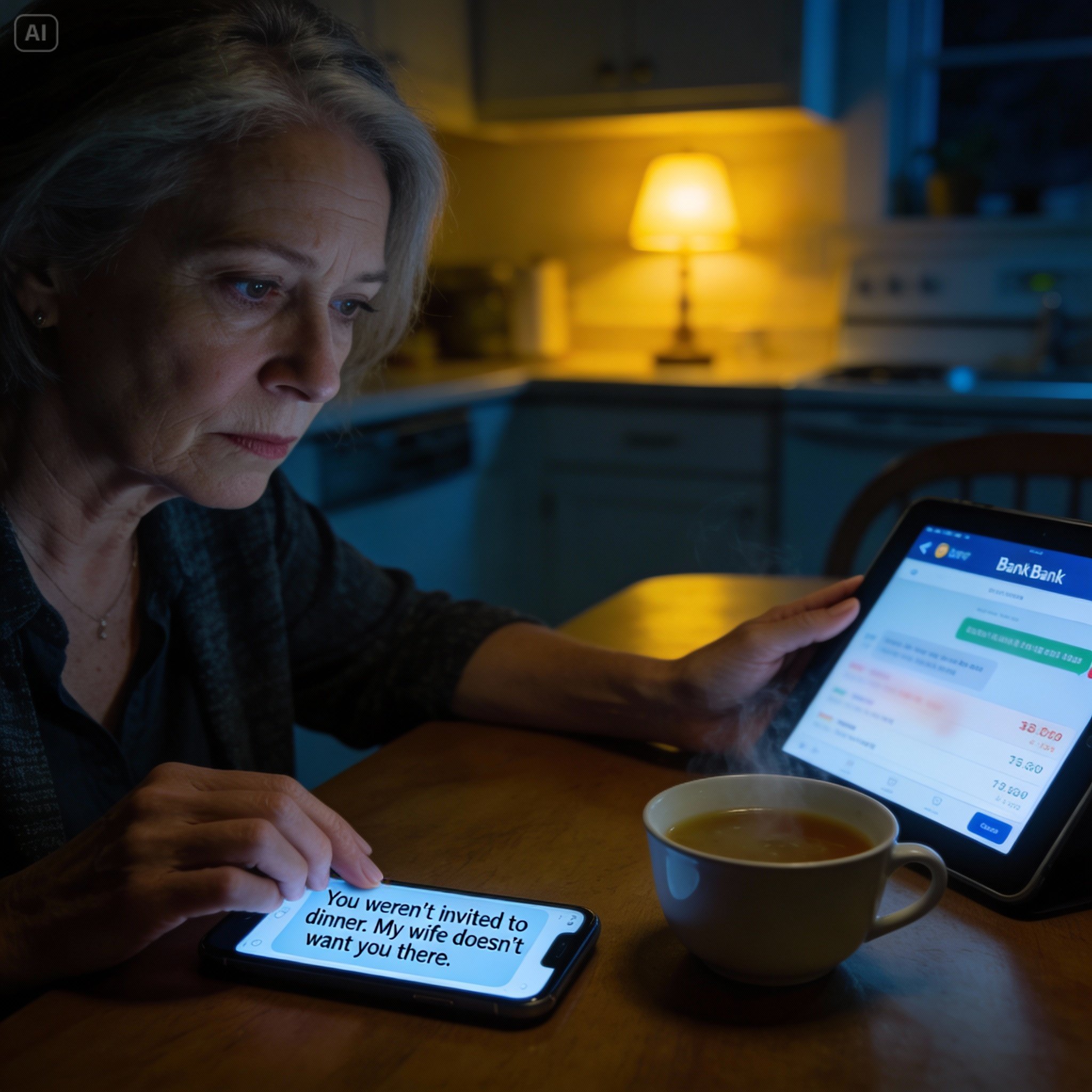 My son texted me: “you weren’t invited to dinner, my wife doesn’t want you there”, and this was after i had paid for their new house. i replied, “okay”, canceled all payments, and deleted 174 receipts. they started calling me. but i…