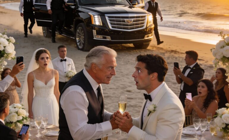 At my daughter’s beach wedding, her fiancé smirked, “pay $50k for this luxury or vanish forever.” i blinked. my daughter added, “or enjoy solitude in an old age home.” i sipped champagne, smiled, and whispered, “you forgot one thing.” their faces turned pale. moments later, chaos erupted… and i never lifted a finger…