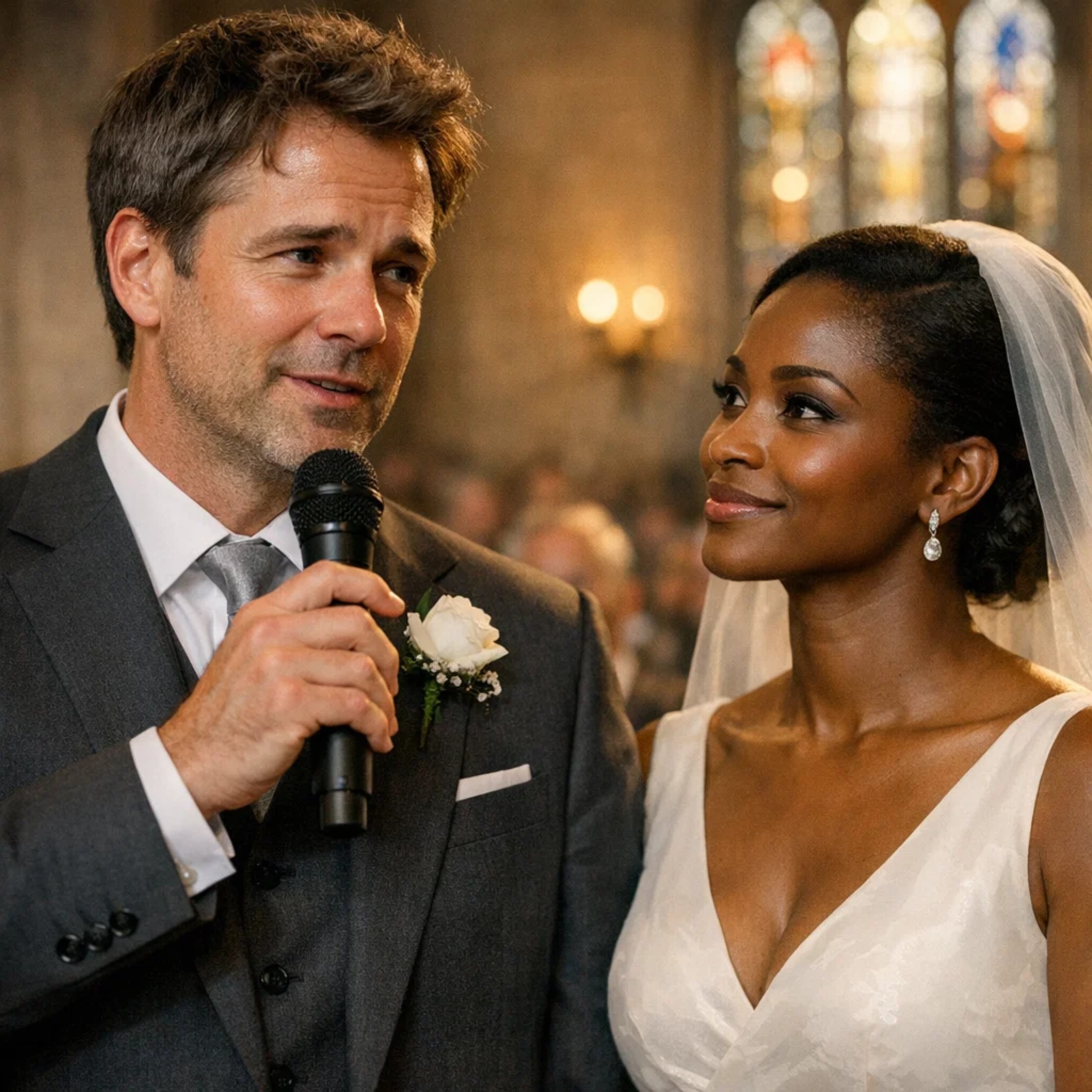 Fekete dada hajléktalan férfihoz ment feleségül, a vendégek nevettek az esküvőjükön, amíg el nem veszi a mikrofont, és ezt mondja… Egy meleg szombat reggel volt Birminghamben, Angliában. A templomi csengő halkan szólt, miközben az emberek megtöltötték a padokat, suttogva egymás között. Mindenki azért jött, hogy tanúja legyen annak, amit sokan már az év legfurcsább esküvőjének ítéltek.