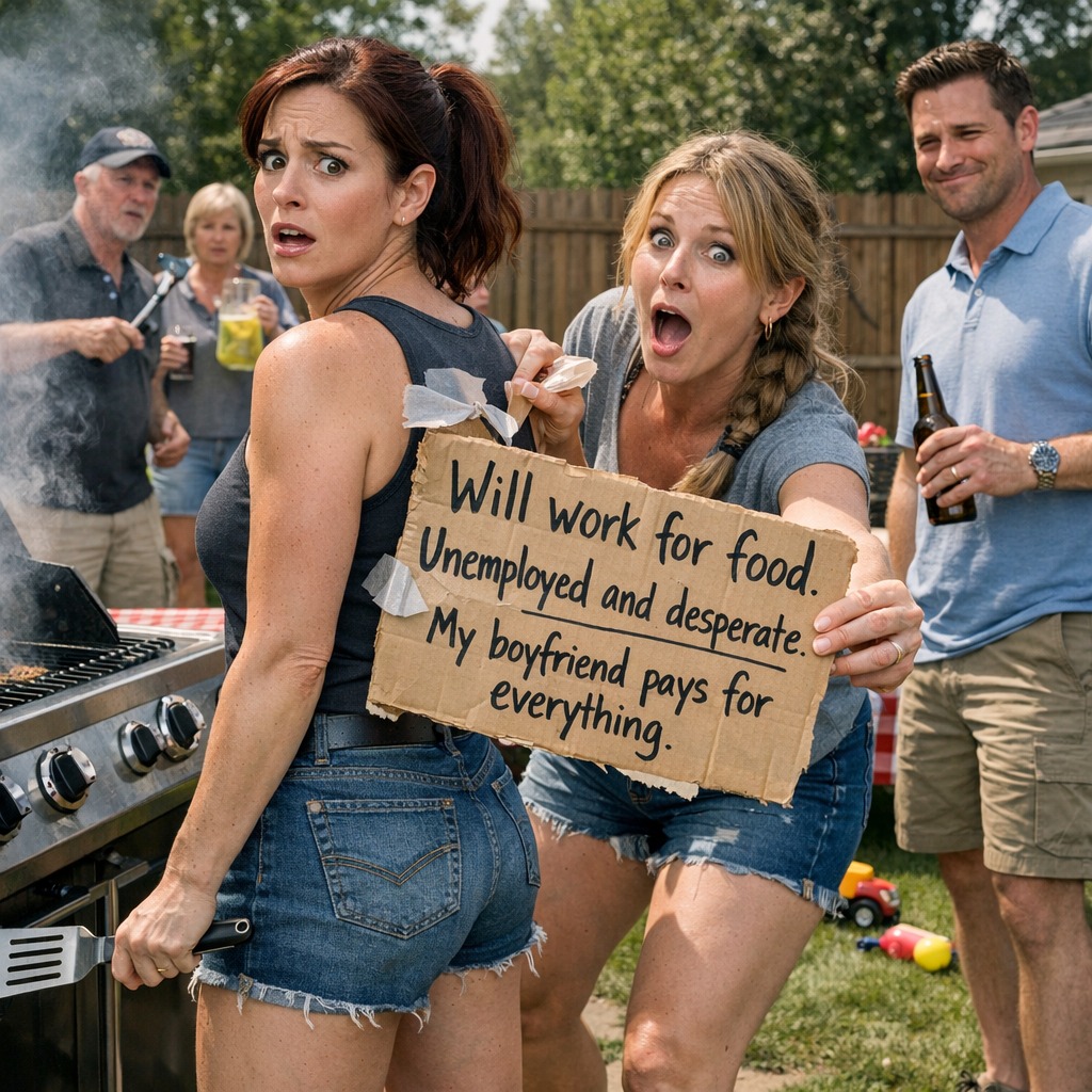 A barátom viccesnek találta, ha rátenni egy “Dolgozni fog az ételért” feliratot