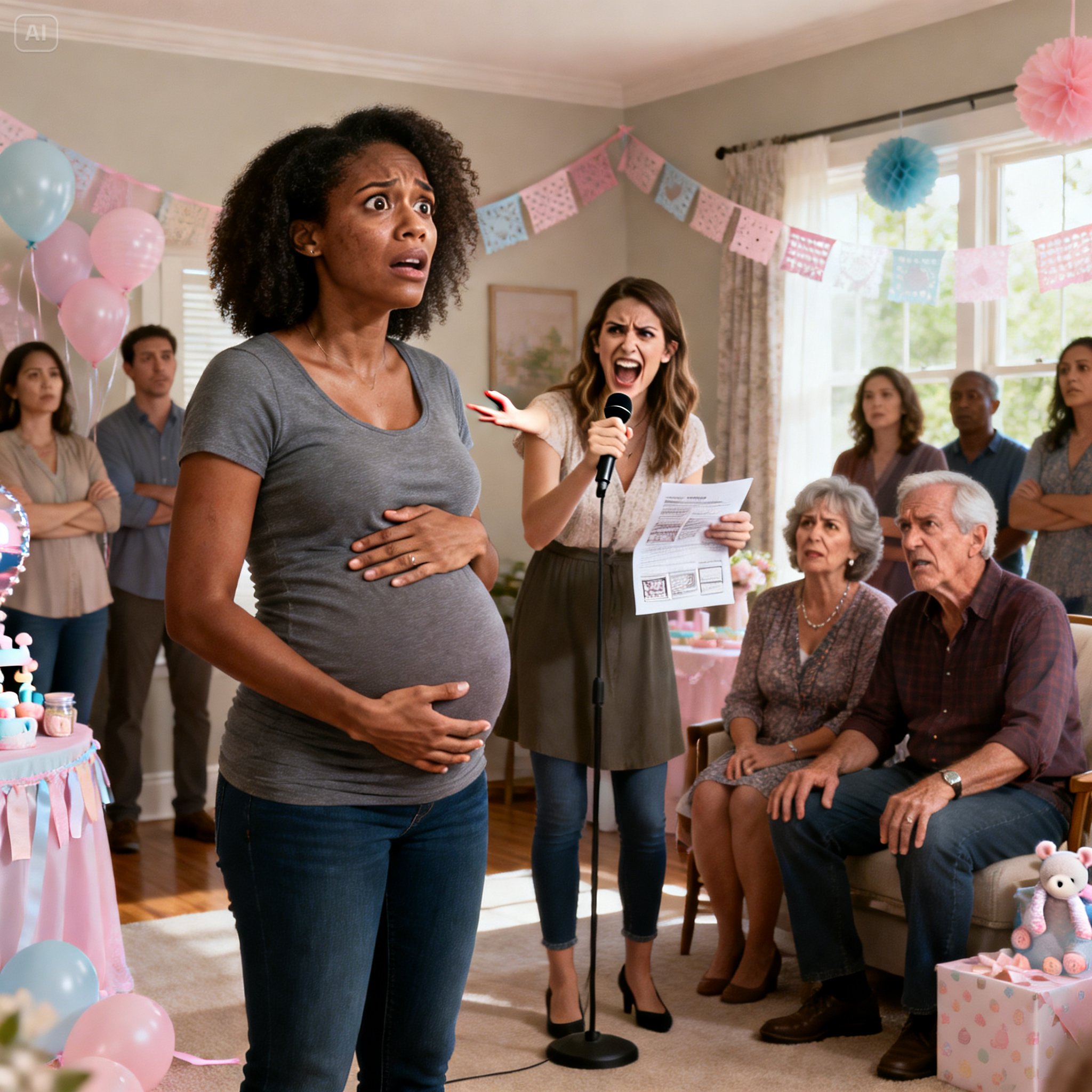 Amikor 8 hónapos terhes voltam, a nővérem mikrofont ragadott a babaváró bulimon, és kiabált: “Nézd meg az ultrahangját. A babája mozgáskorlátozott.” Nevetett, és mindenkinek megmutatta a magánorvosi dokumentumokat, amiket a táskámból lopott. Aztán anyám gúnyolódott: “Csak egy bolond szülne ilyen haszontalan gyereket.” Apa hozzátette: “Meg kellett volna szabadulnod tőle, amikor lehetőséged volt.