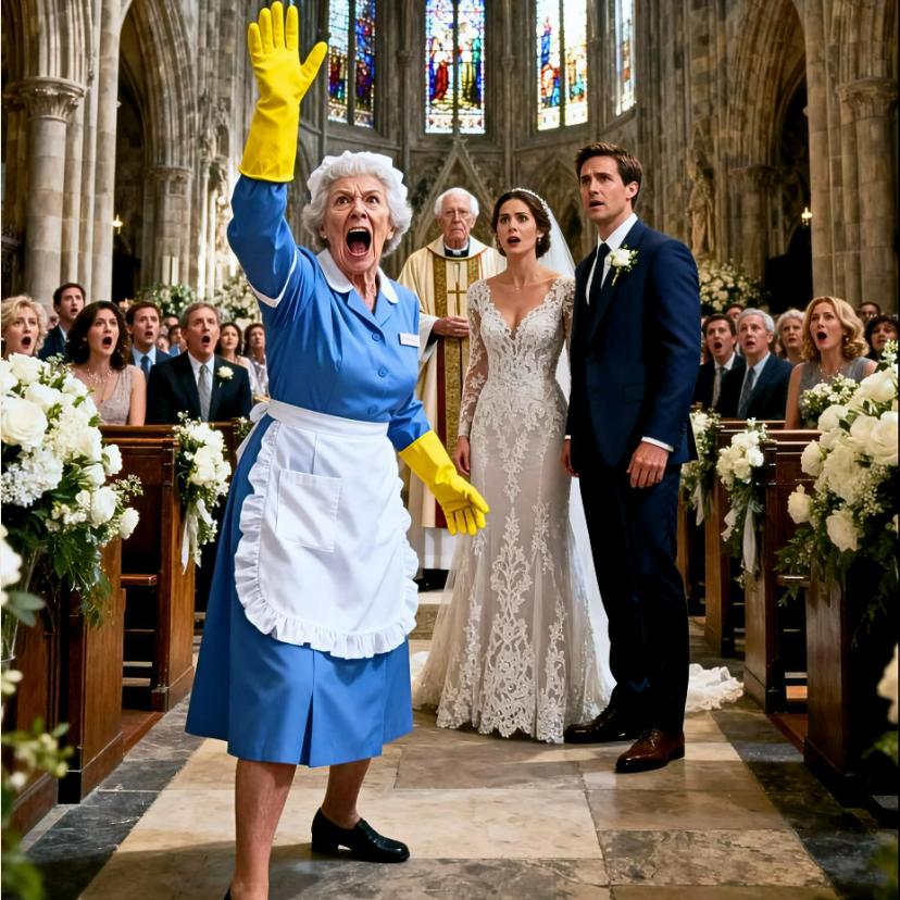 Stava per dire il fatidico “sì” alla sua perfetta fidanzata, ma la donna delle pulizie interruppe la cerimonia. Quello che tirò fuori dalla borsa cambiò per sempre la vita del milionario.