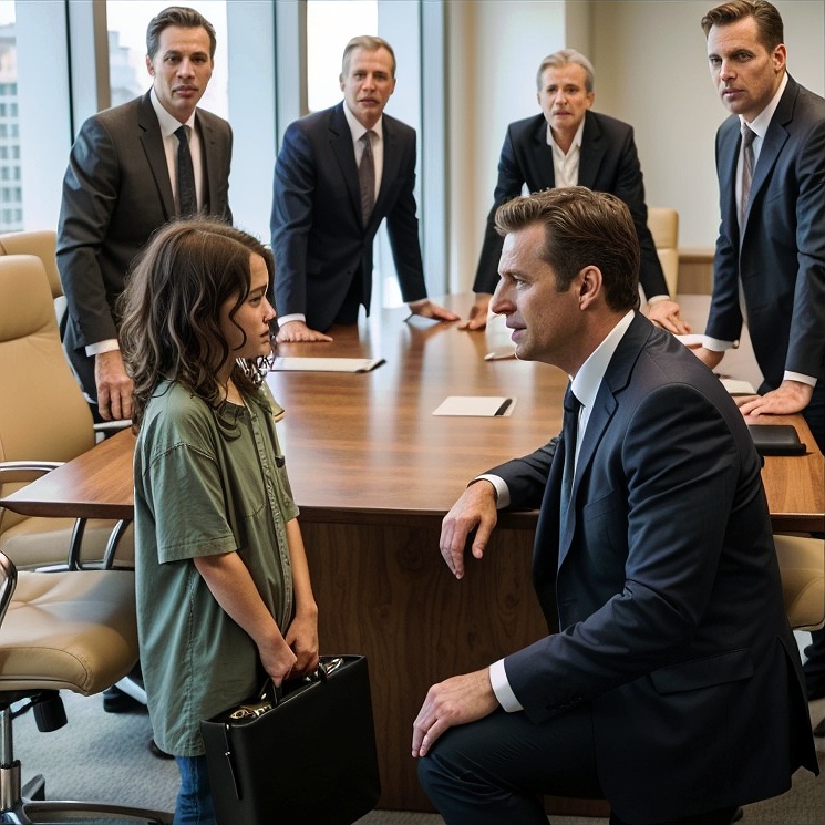 Un miliardario stava per perdere tutto—finché una bambina povera entrò portando la sua valigetta perduta