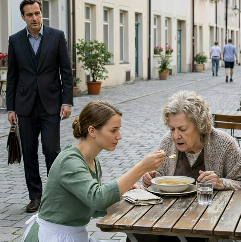 “Un miliardario ha visto una giovane cameriera assistere teneramente sua madre, affetta dal morbo di Parkinson, e quel momento di silenzio ha dato il via a una serie inaspettata di eventi.”