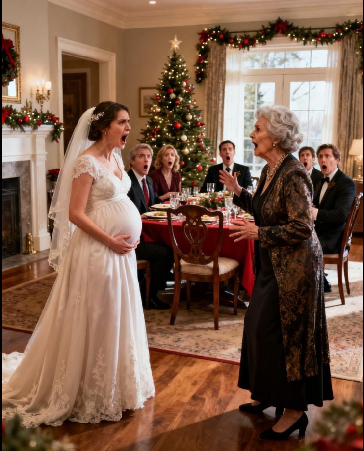 Jag sa aldrig till mina svärföräldrar att jag är dotter till Högsta domstolens överdomare. När jag var sju månader gravid tvingade de mig att laga hela julmiddagen ensam. Min svärmor fick mig till och med att äta stående i köket och hävdade att det var «bra för barnet.»När jag försökte sitta ner pressade hon mig så våldsamt att jag började missfall. Jag sträckte mig efter min telefon för att ringa polisen, men min man ryckte bort den och hånade mig: «jag är advokat. Du vinner inte.»Jag såg honom rakt i ögonen och sa lugnt: «ring sedan min far.»Han skrattade när han ringde, omedveten om att hans juridiska karriär var på väg att ta slut.