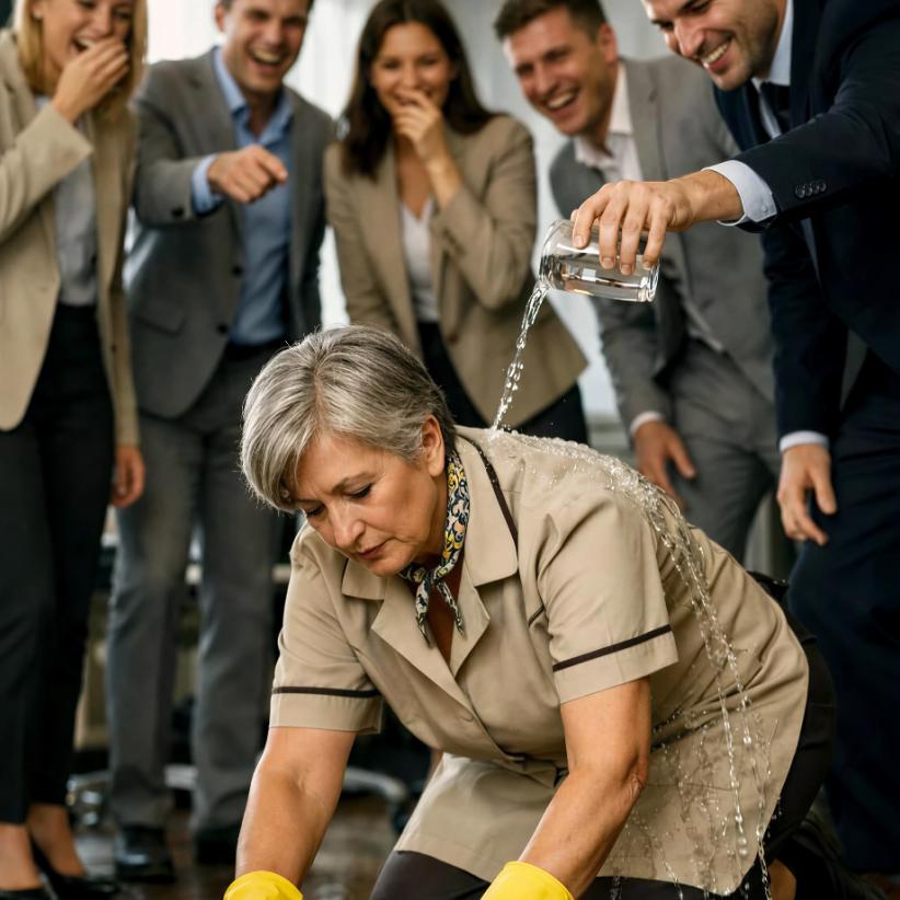 Si finse una donna delle pulizie… e tutti la guardarono dall’alto in basso, senza sapere che era la madre dell’amministratore delegato.