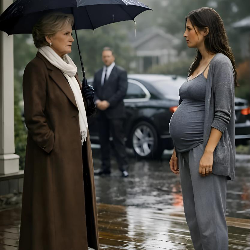 Mio marito mi ha cacciata di casa e ha chiuso la porta a chiave, e io sono rimasta lì sotto la pioggia battente, scalza e incinta. Ma quando è arrivata la mia ricca nonna, mi ha abbracciata e mi ha detto sottovoce: “Farò pentire tuo marito di tutto”.